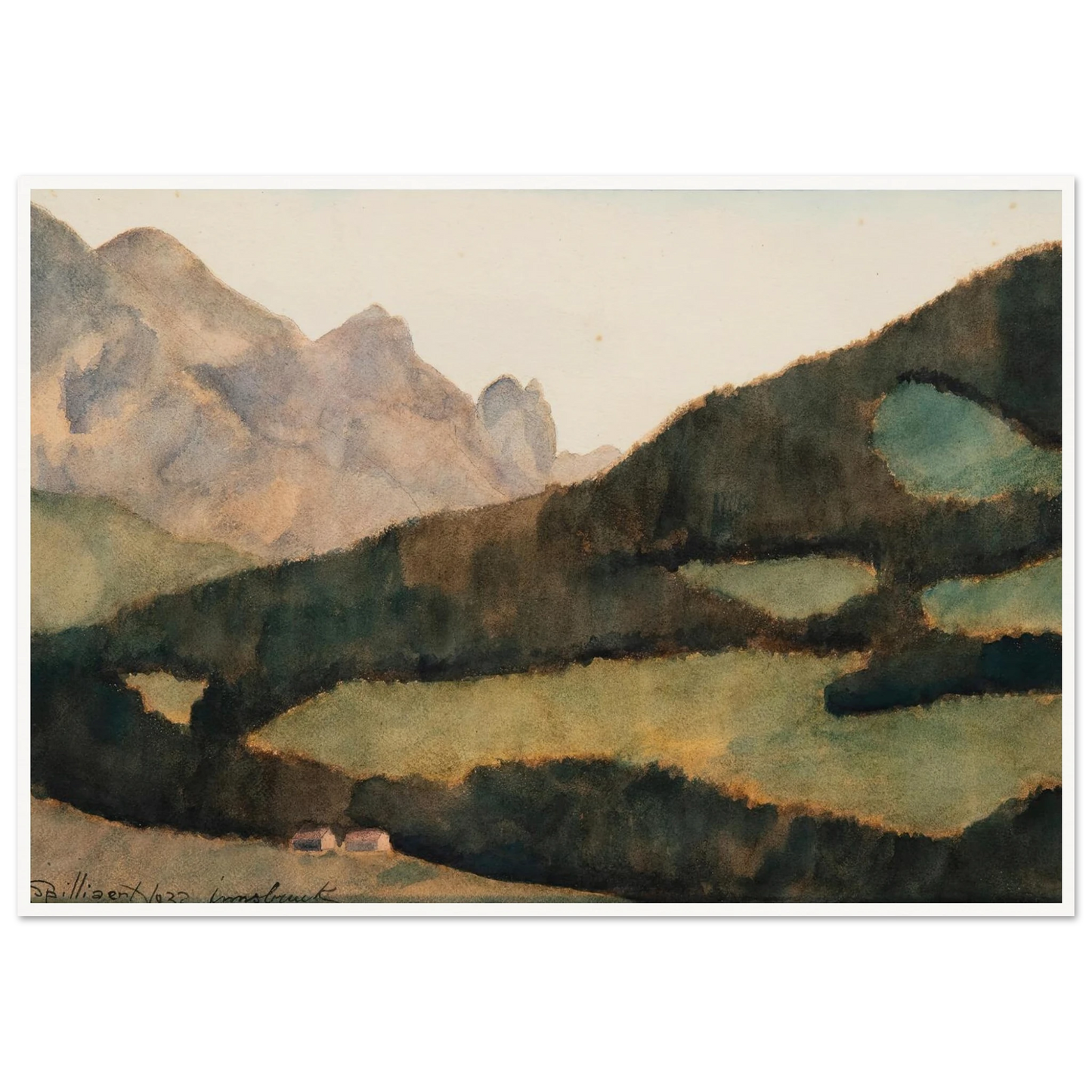 Paysage d’Innsbruck (1932) Art Print | Leon Spilliaert-Quipham Collections