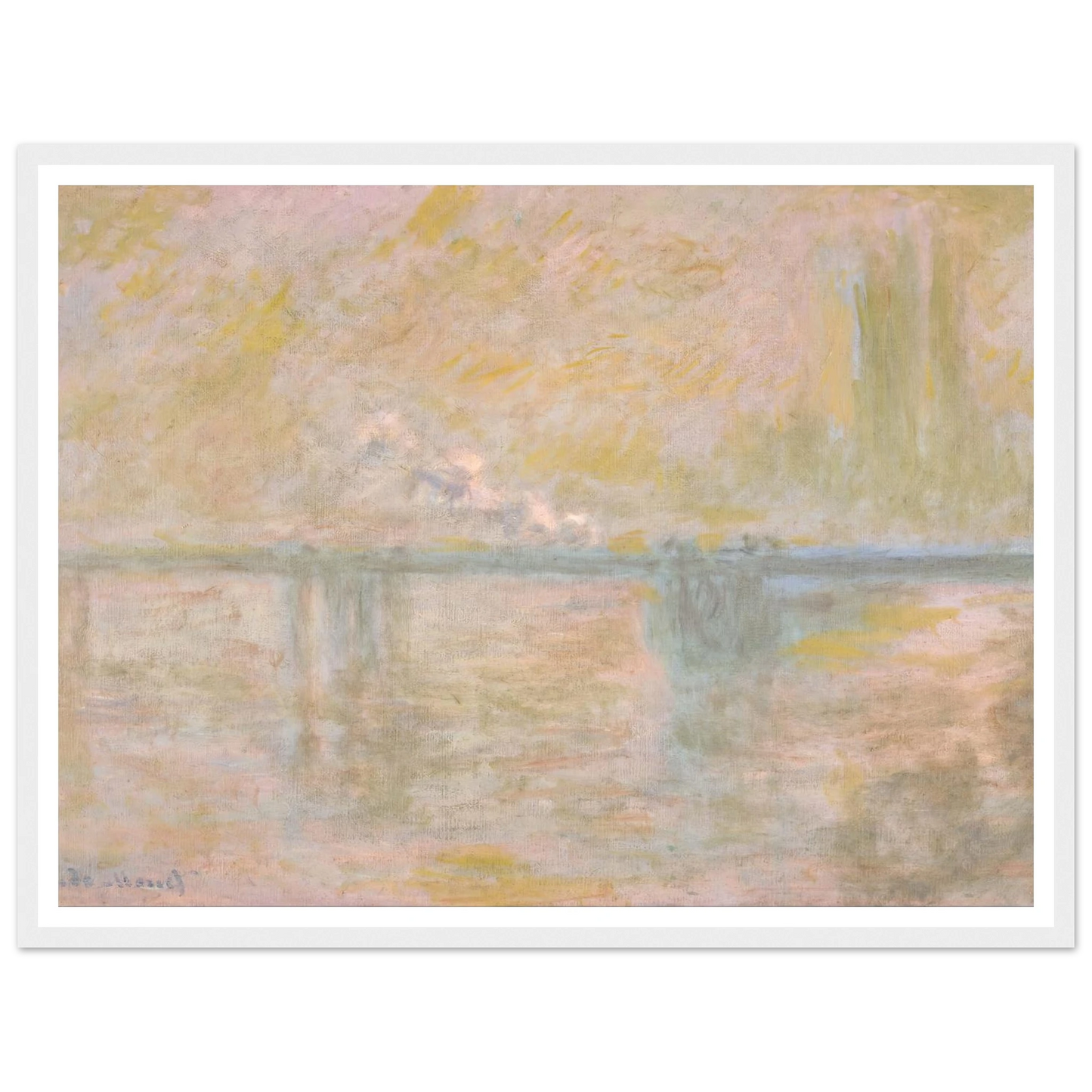 Charing-Cross Bridge in London (circa 1902) Art Print | Claude Monet-Quipham Collections