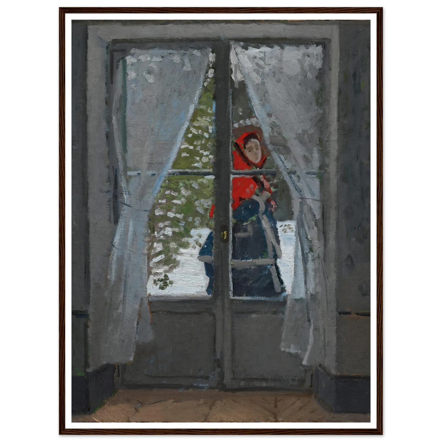 The Red Kerchief (c. 1868–73) Art Print | Claude Monet-Quipham Collections