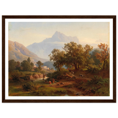 Region In South Tyrol–landscape In The Morning Light Art Print | August Behrendsen-Quipham Collections