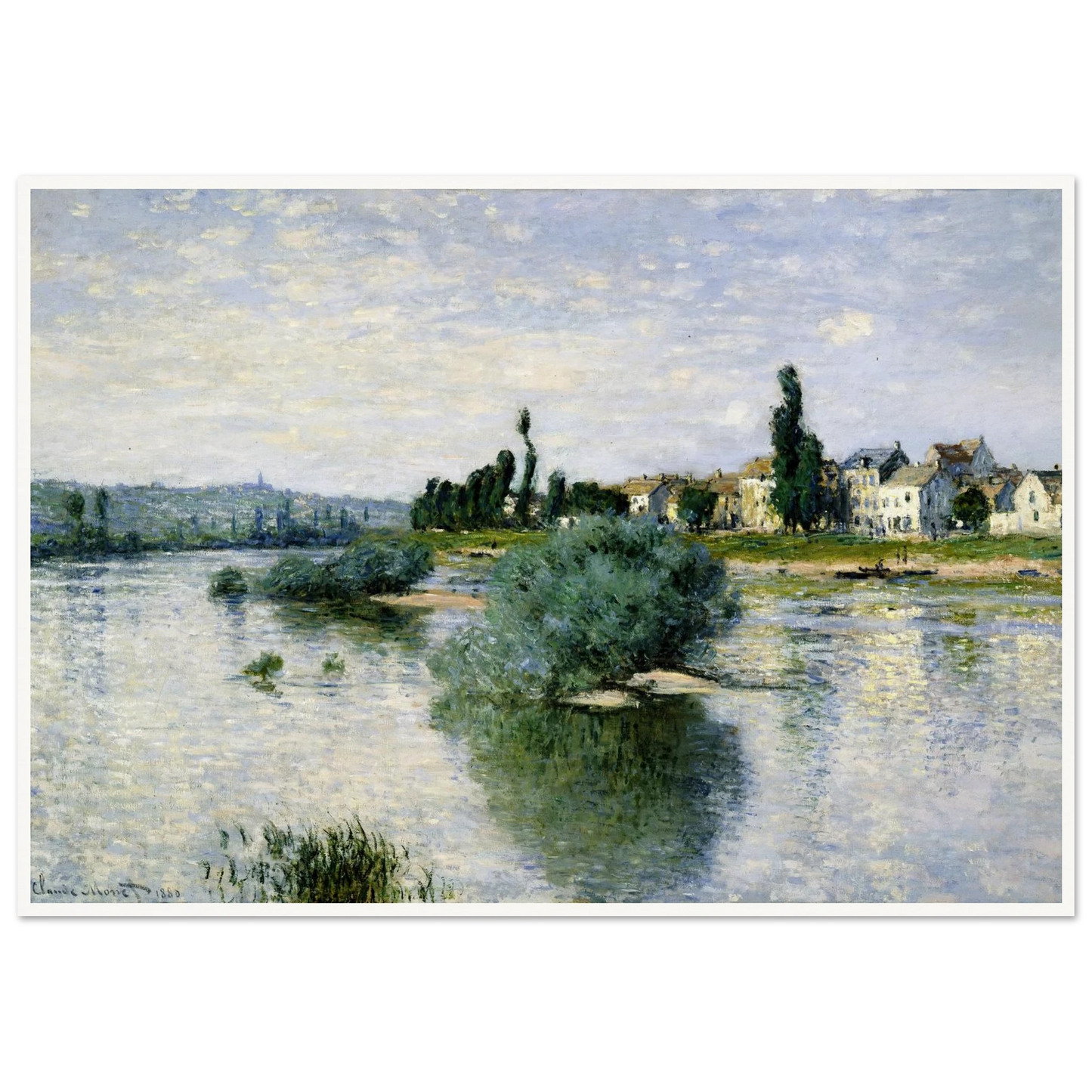 The Seine at Lavacourt (1880) Art Print | Claude Monet-Quipham Collections