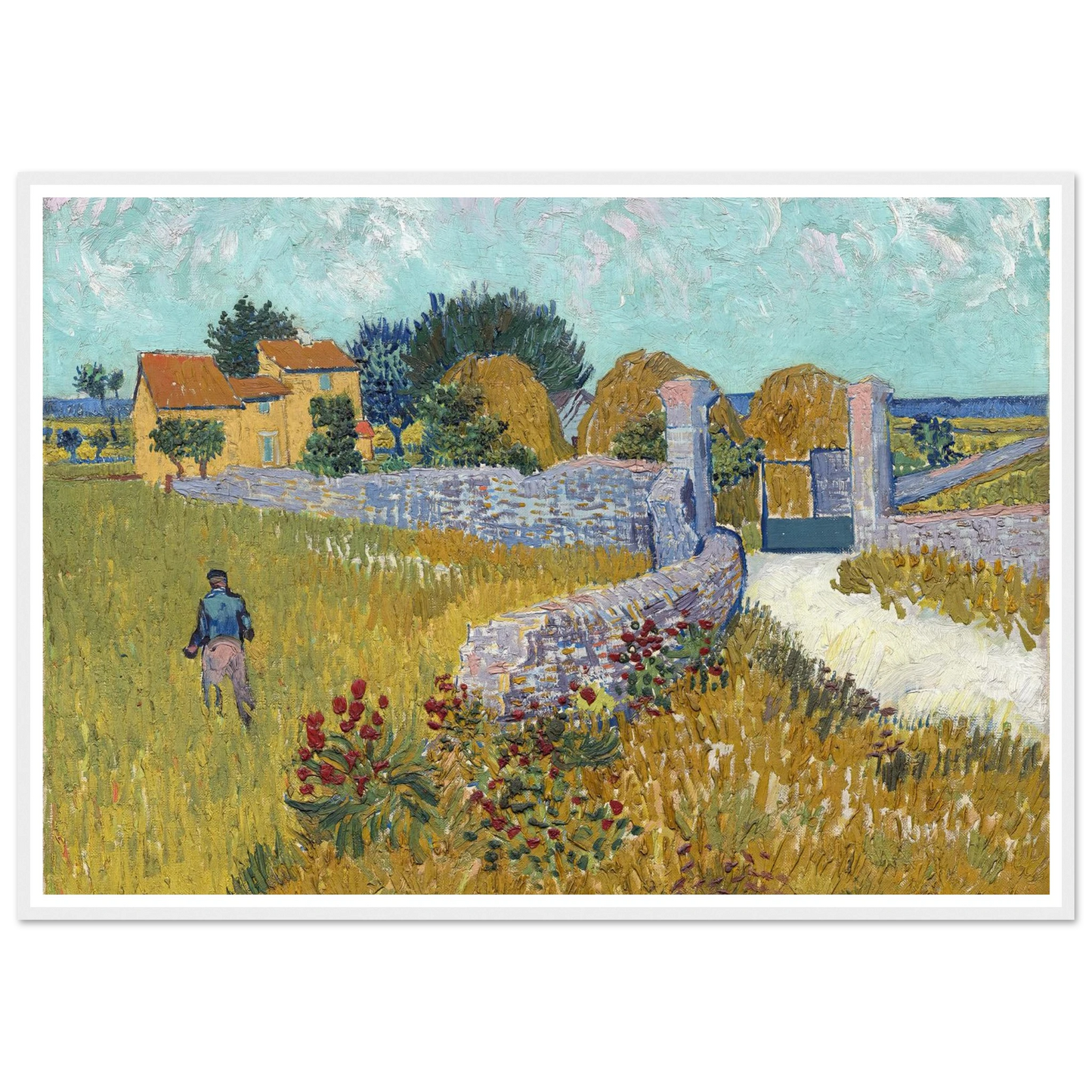 Farmhouse in Provence (1888) Art Print | Vincent van Gogh-Quipham Collections