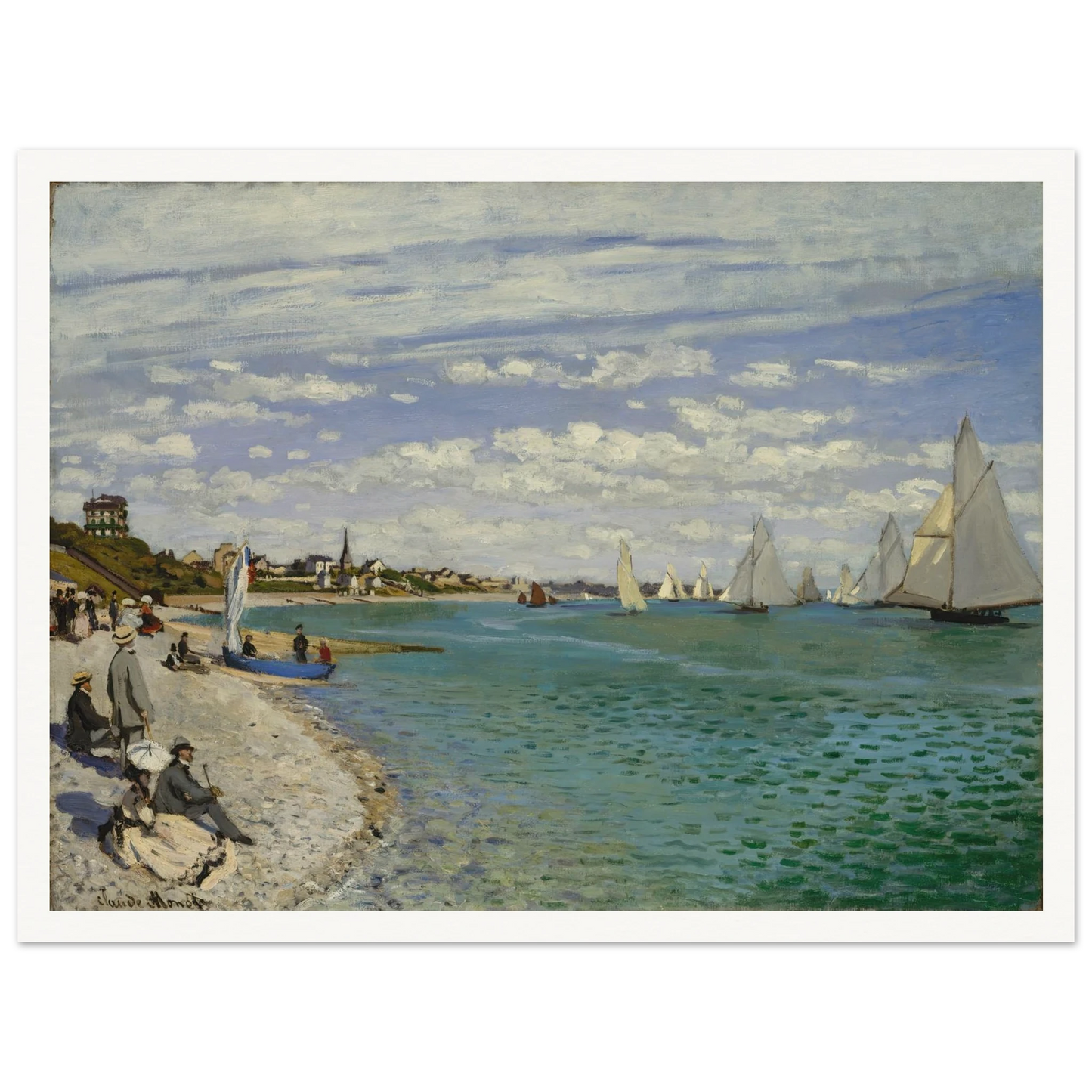 Regatta at Sainte-Adresse (1867) Art Print | Claude Monet-Quipham Collections
