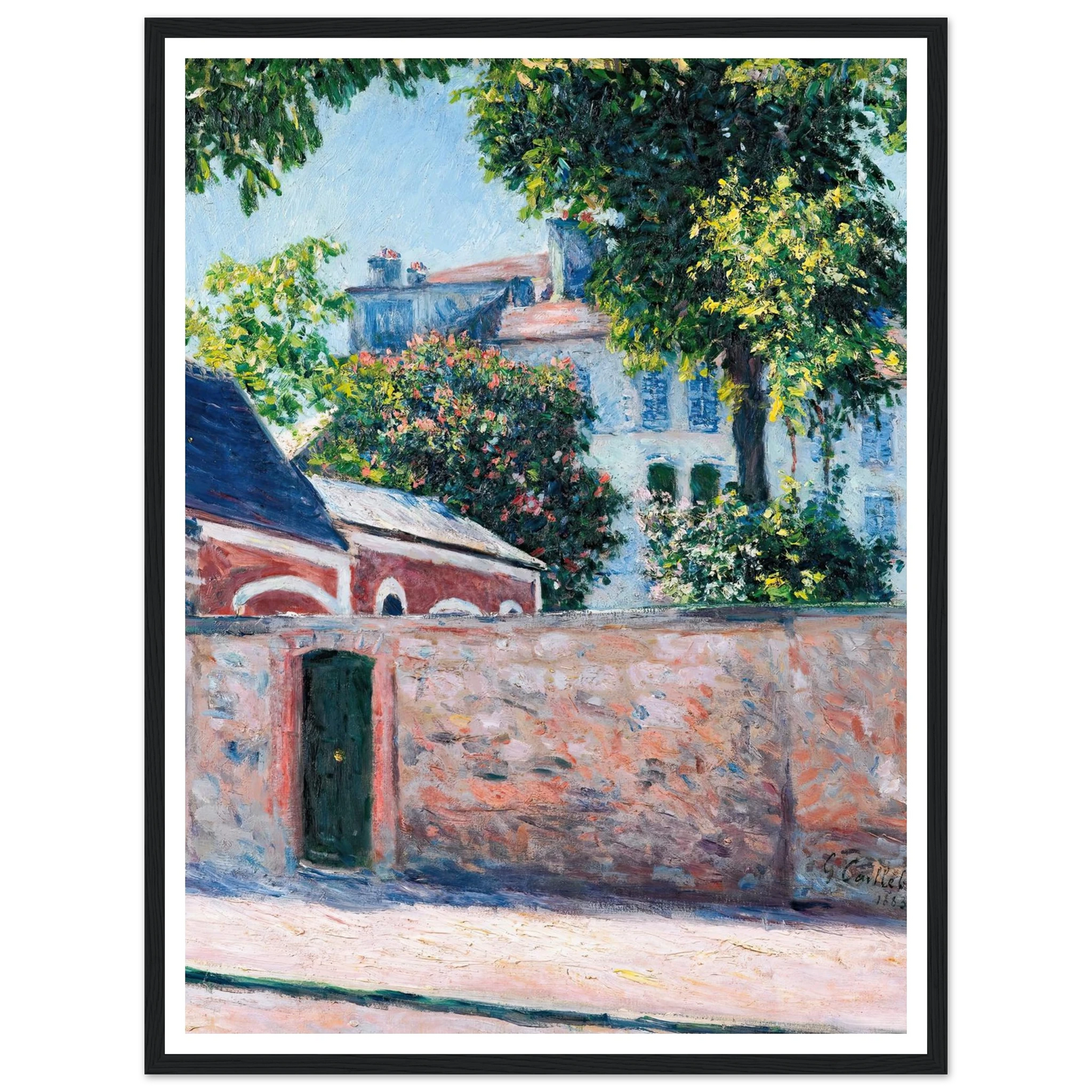 Maisons À Argenteuil (1883) Art Print | Gustave Caillebotte-Quipham Collections