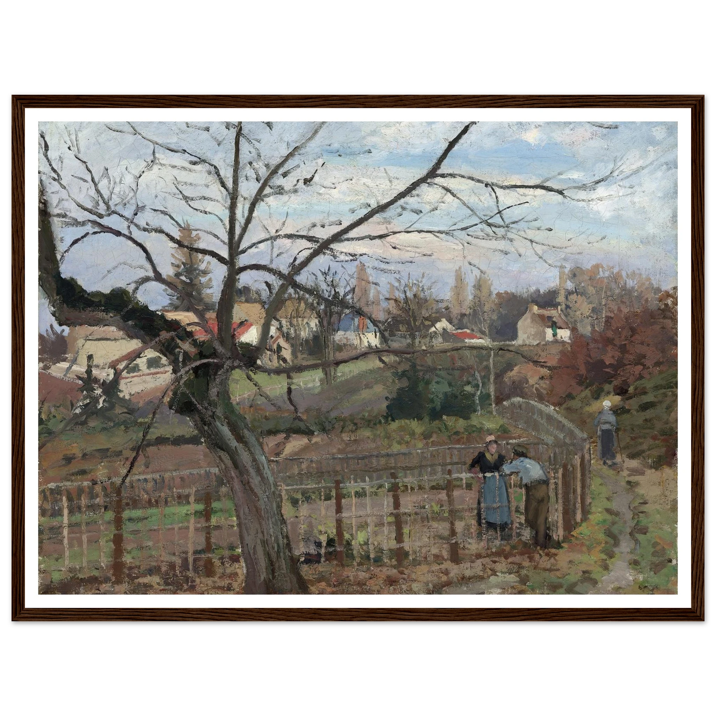 The Fence (1872) Art Print | Camille Pissarro-Quipham Collections