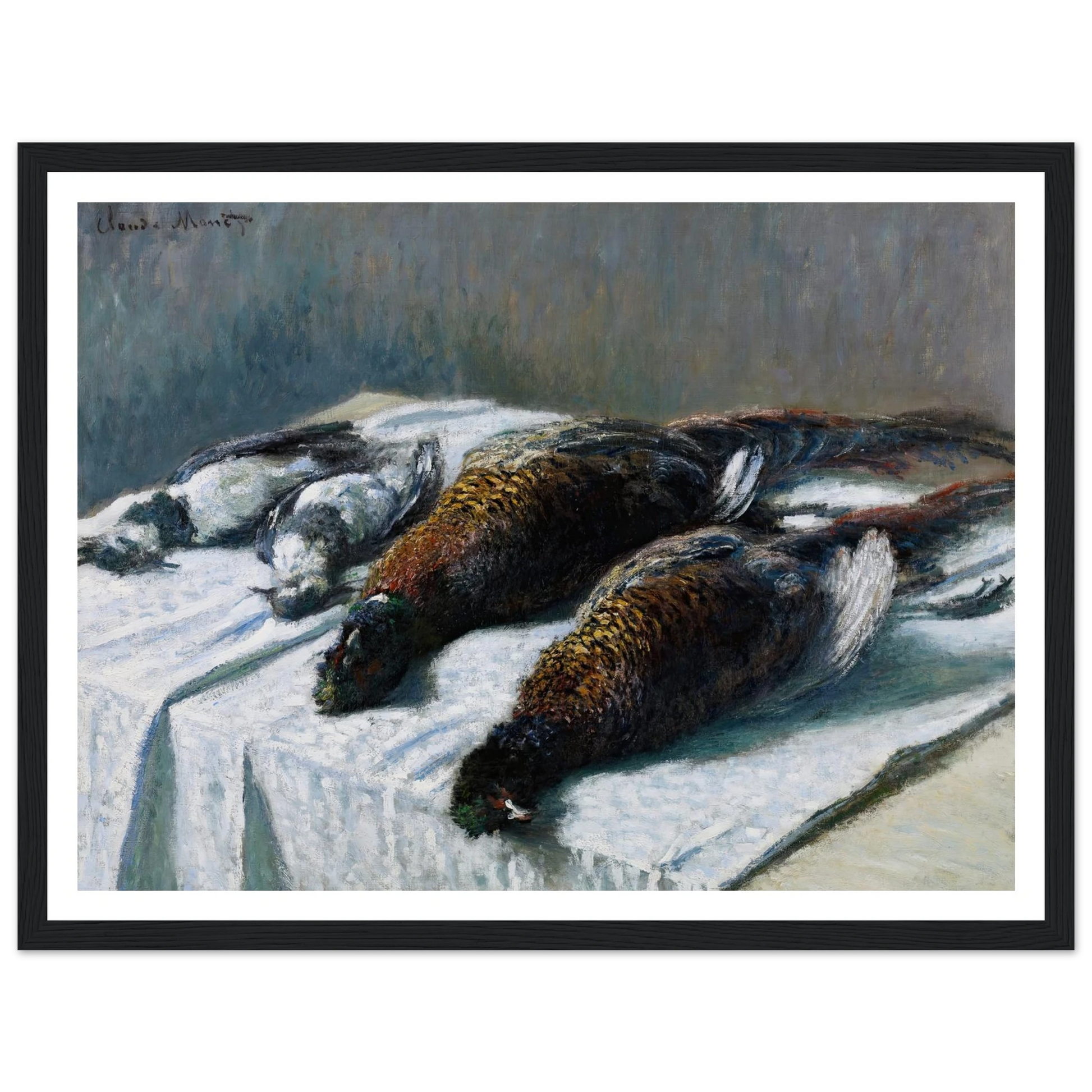 Still Life with Pheasants and Plovers (1879) Art Print | Claude Monet-Quipham Collections