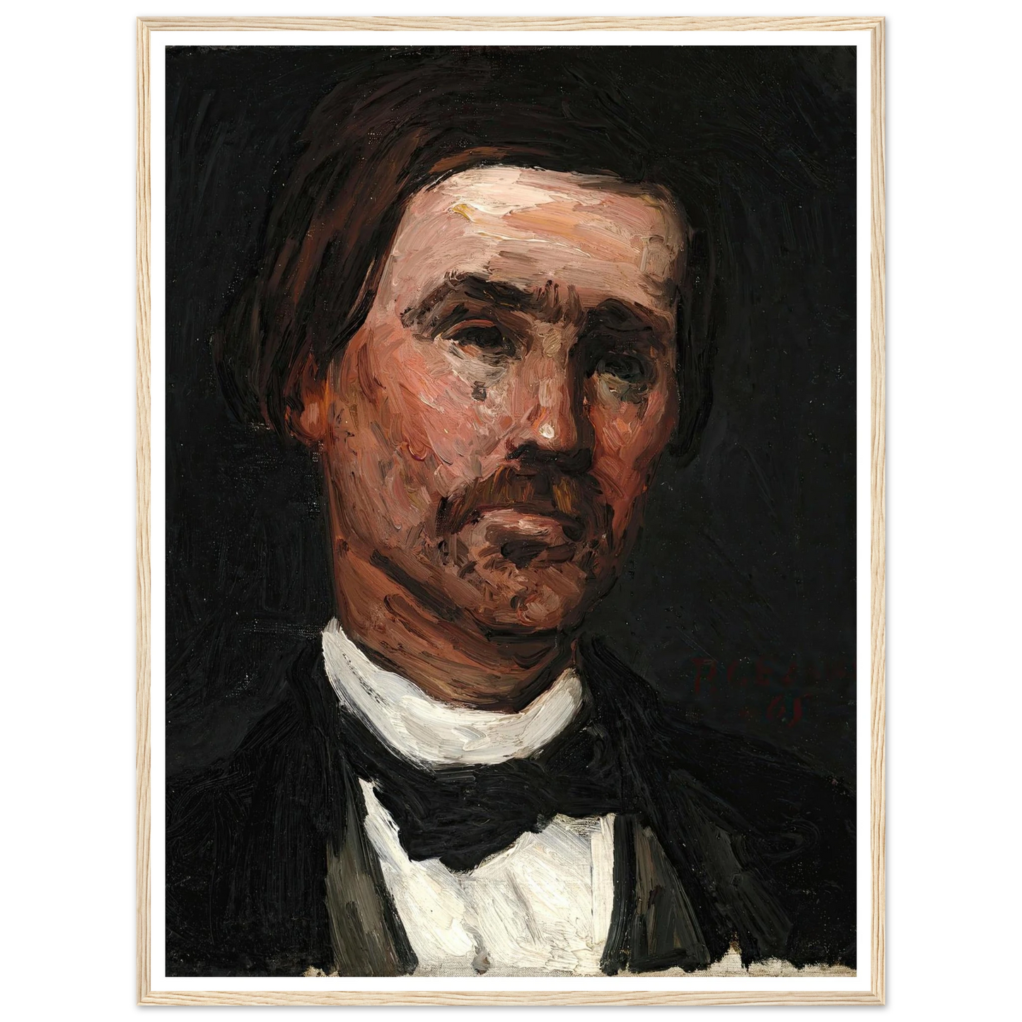 Head Of A Man (1865) Art Print | Paul Cezanne-Quipham Collections