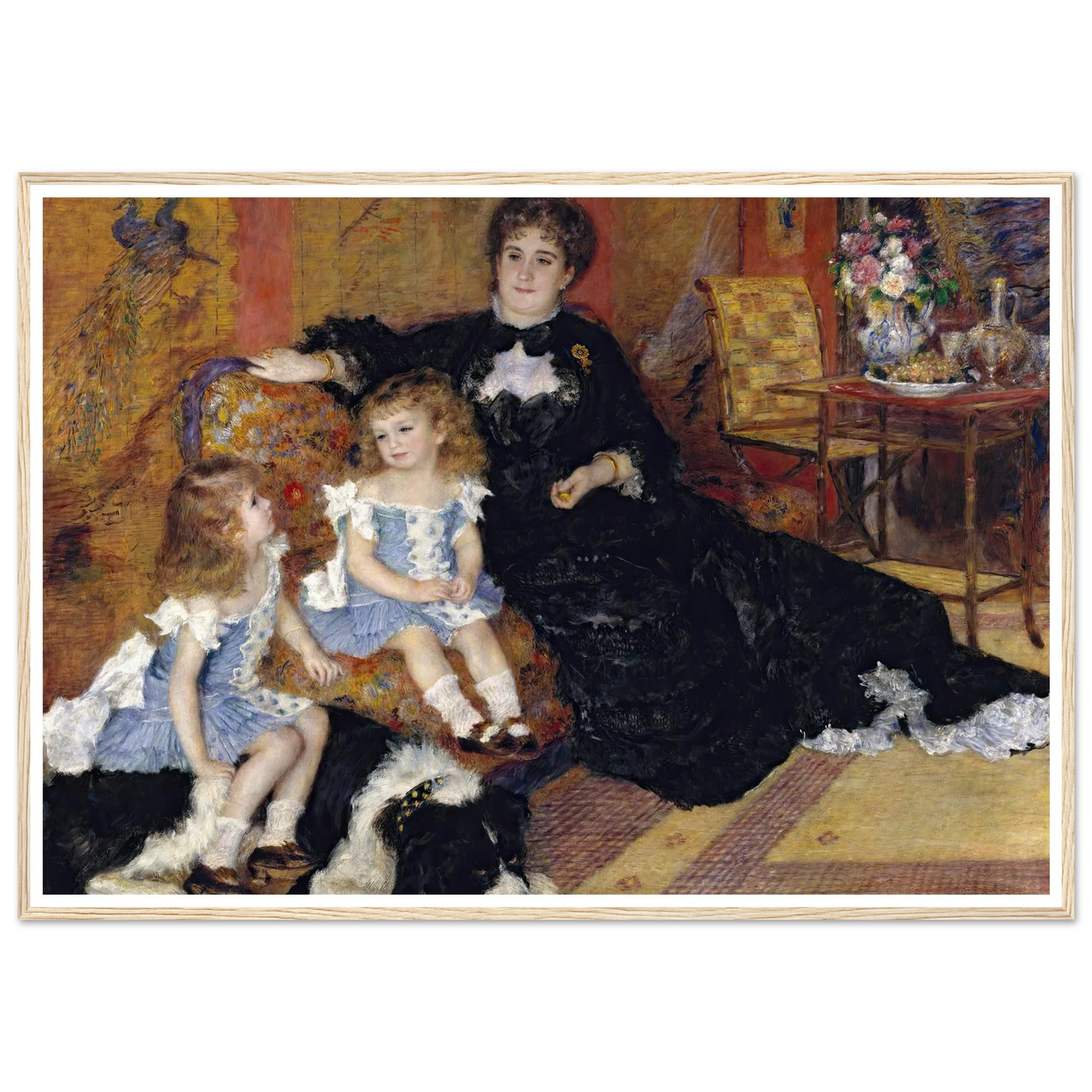 Madame Georges Charpentier (Marguérite-Louise Lemonnier, 1848–1904) and Her Children, Georgette-Berthe (1872–1945) and Paul-Émile-Charles (1875–1895) (1878) Art Print | Pierre Auguste Renoir-Quipham Collections