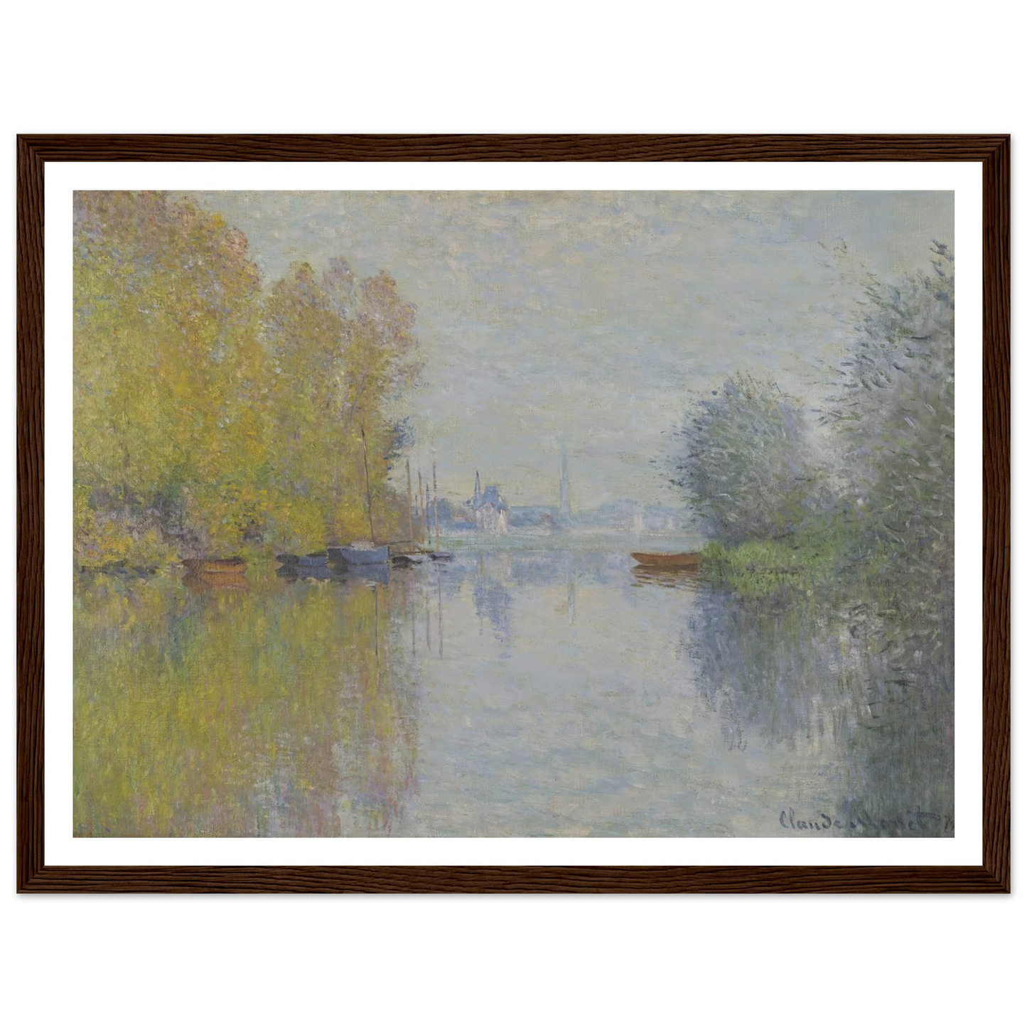 Autumn on the Seine, Argenteuil (1873) Art Print | Claude Monet-Quipham Collections