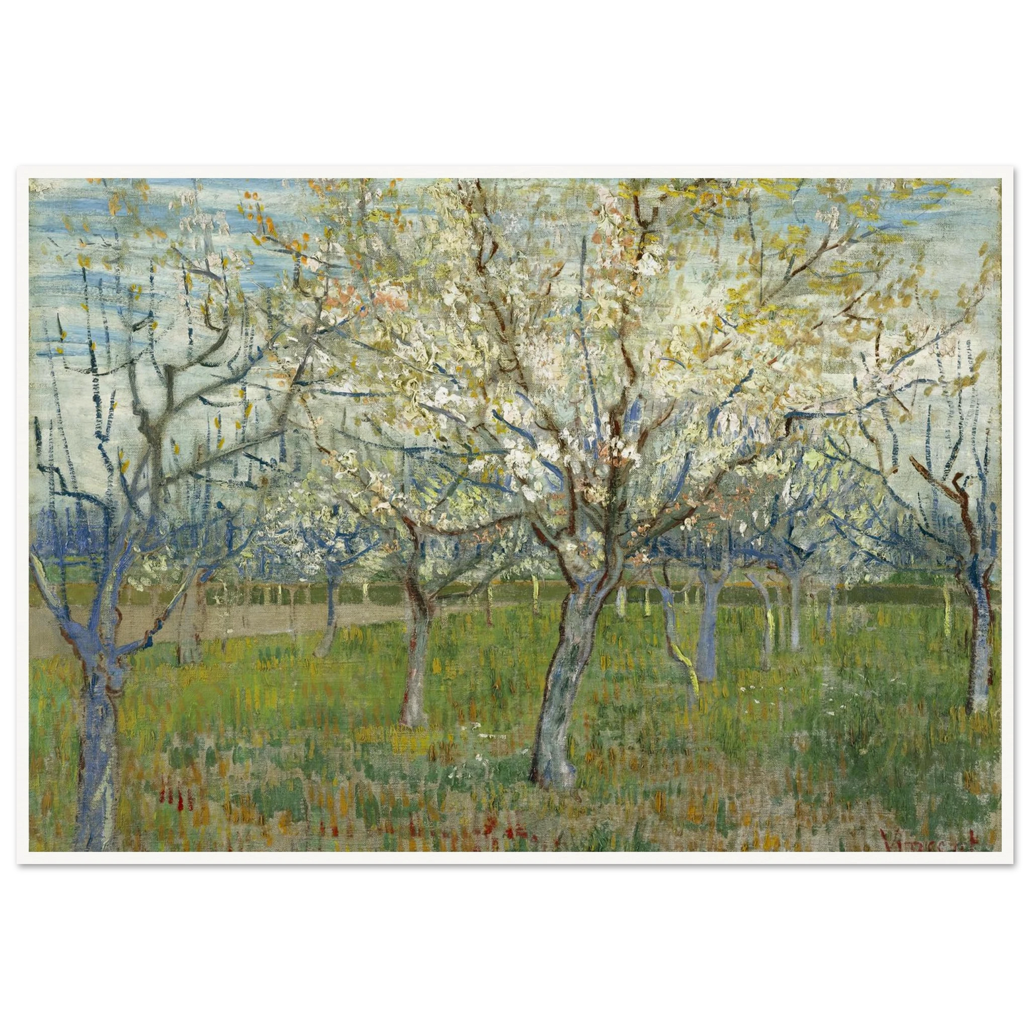 The Pink Orchard (1888) Art Print | Vincent van Gogh-Quipham Collections