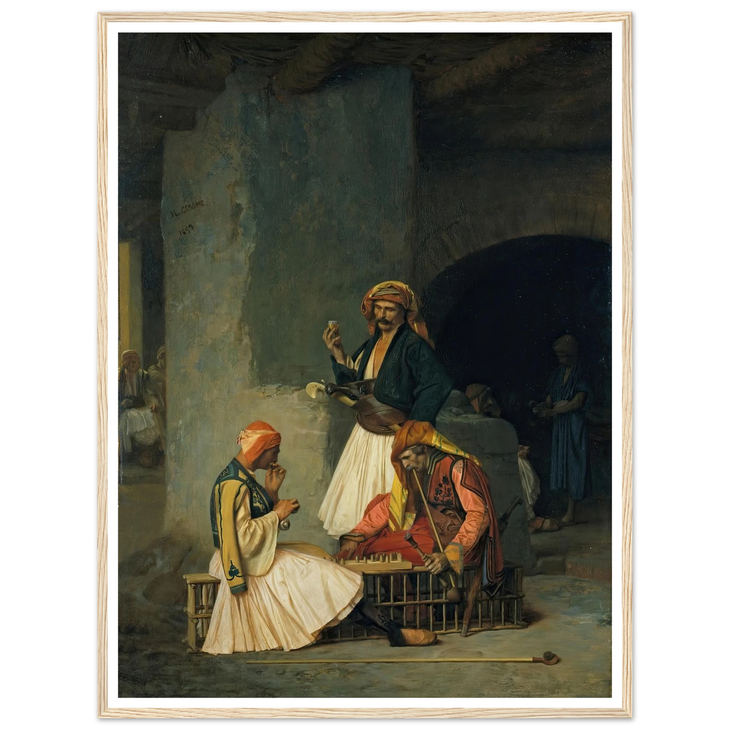 The Draught Players (1859) Art Print | Jean Leon Gerome-Quipham Collections