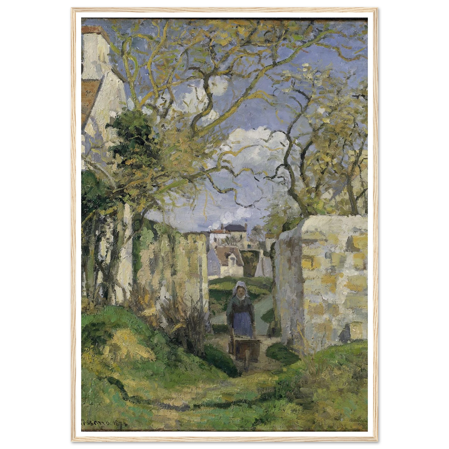 Landscape from Pontoise (1874) Art Print | Camille Pissarro-Quipham Collections