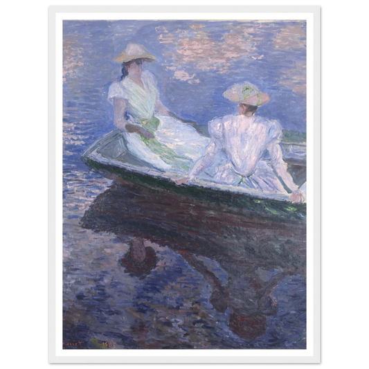 On The Boat Art Print | Claude Monet-Quipham Collections