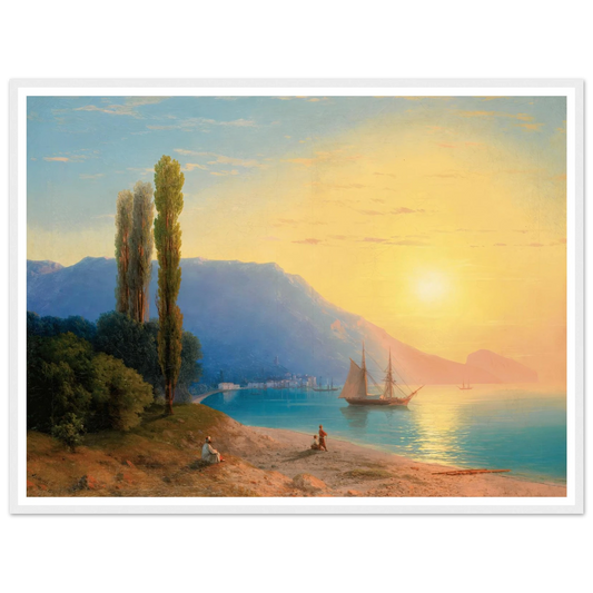 Sunset Over Yalta (1861) Art Print | Ivan Konstantinovich Aivazovsky-Quipham Collections