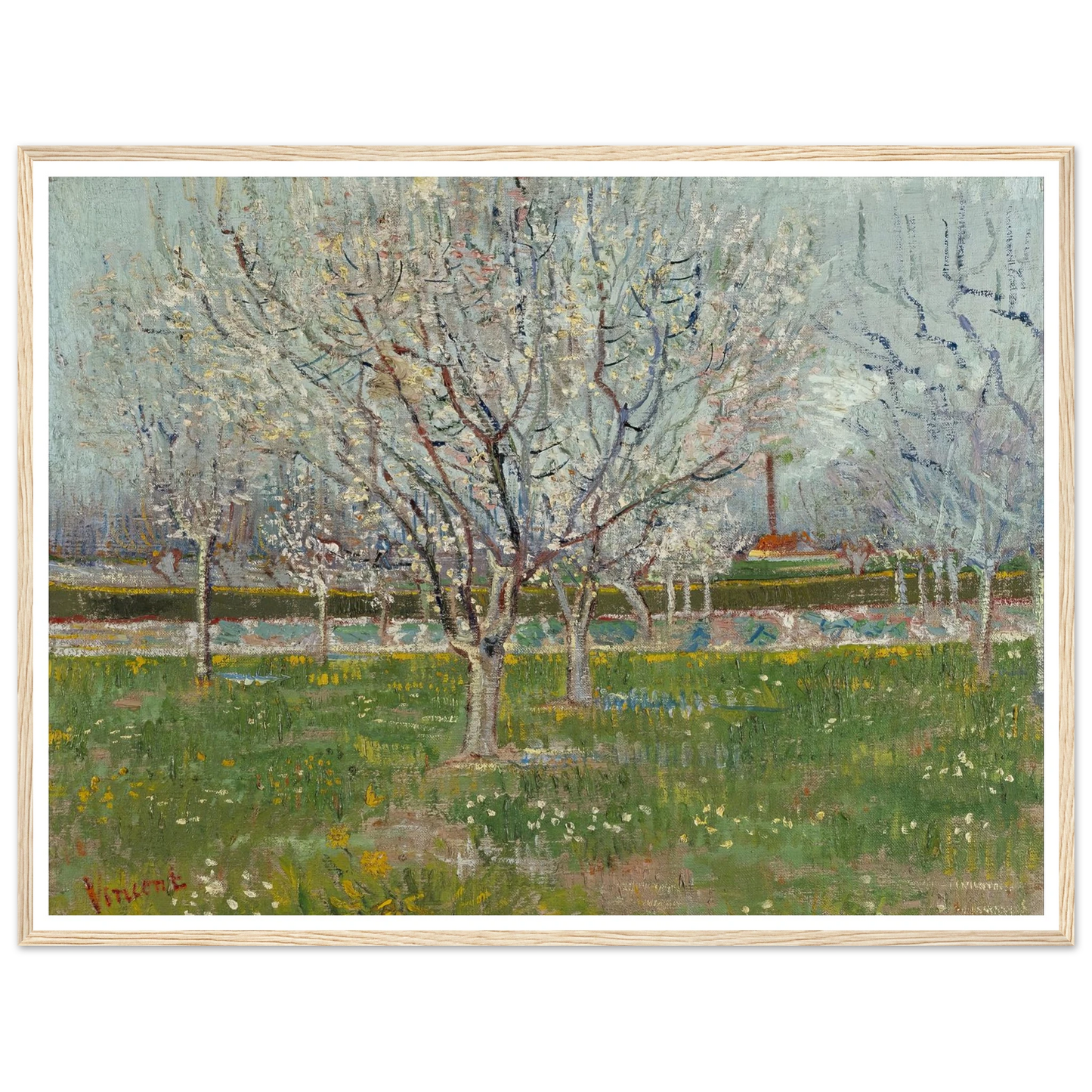 Orchard in Blossom (Plum Trees) Art Print | Vincent van Gogh-Quipham Collections