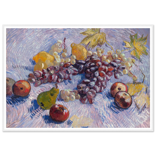 Grapes, Lemons, Pears, and Apples (1887) Art Print | Vincent van Gogh-Quipham Collections
