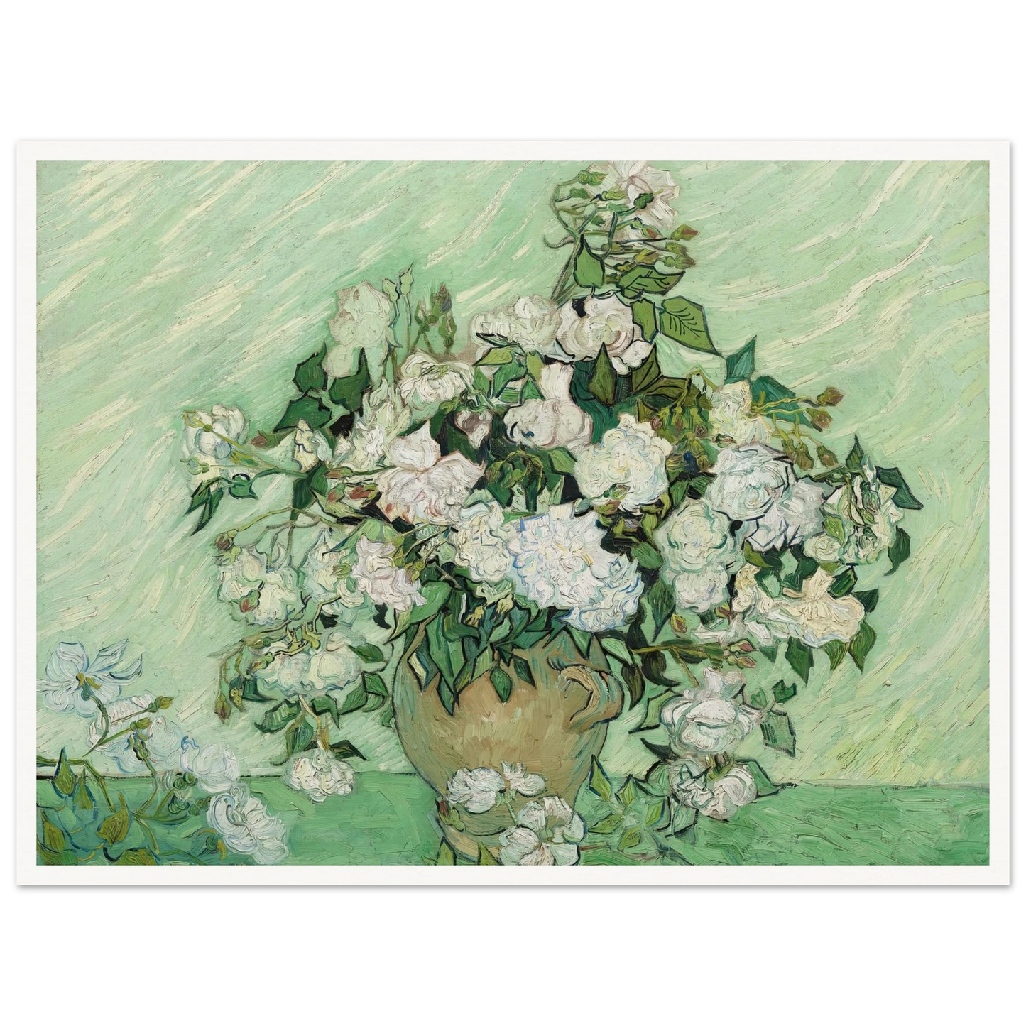 Roses (1890) Art Print | Vincent van Gogh-Quipham Collections