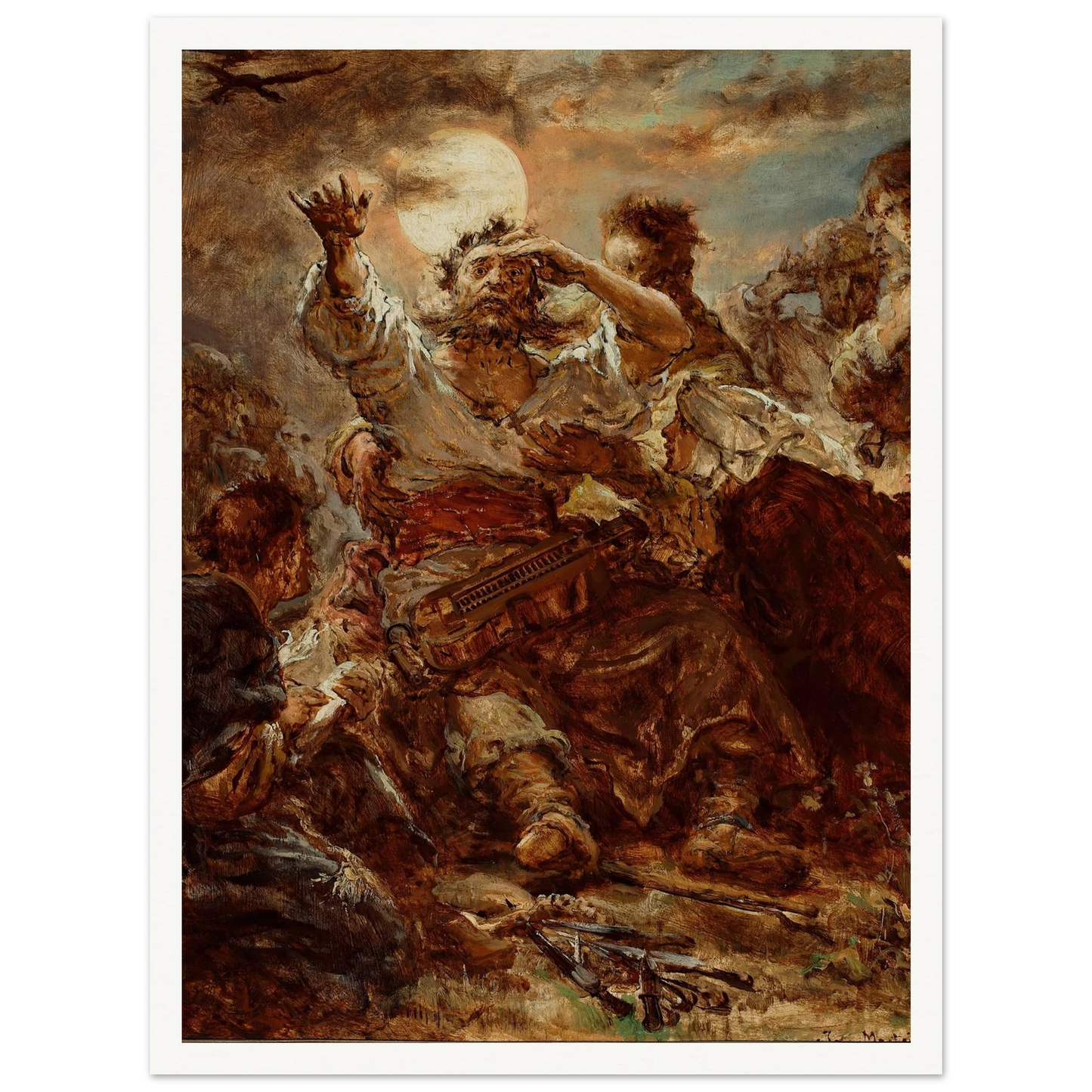 Sketch for the painting “Wernyhora” (1875) Art Print | Jan Matejko-Quipham Collections