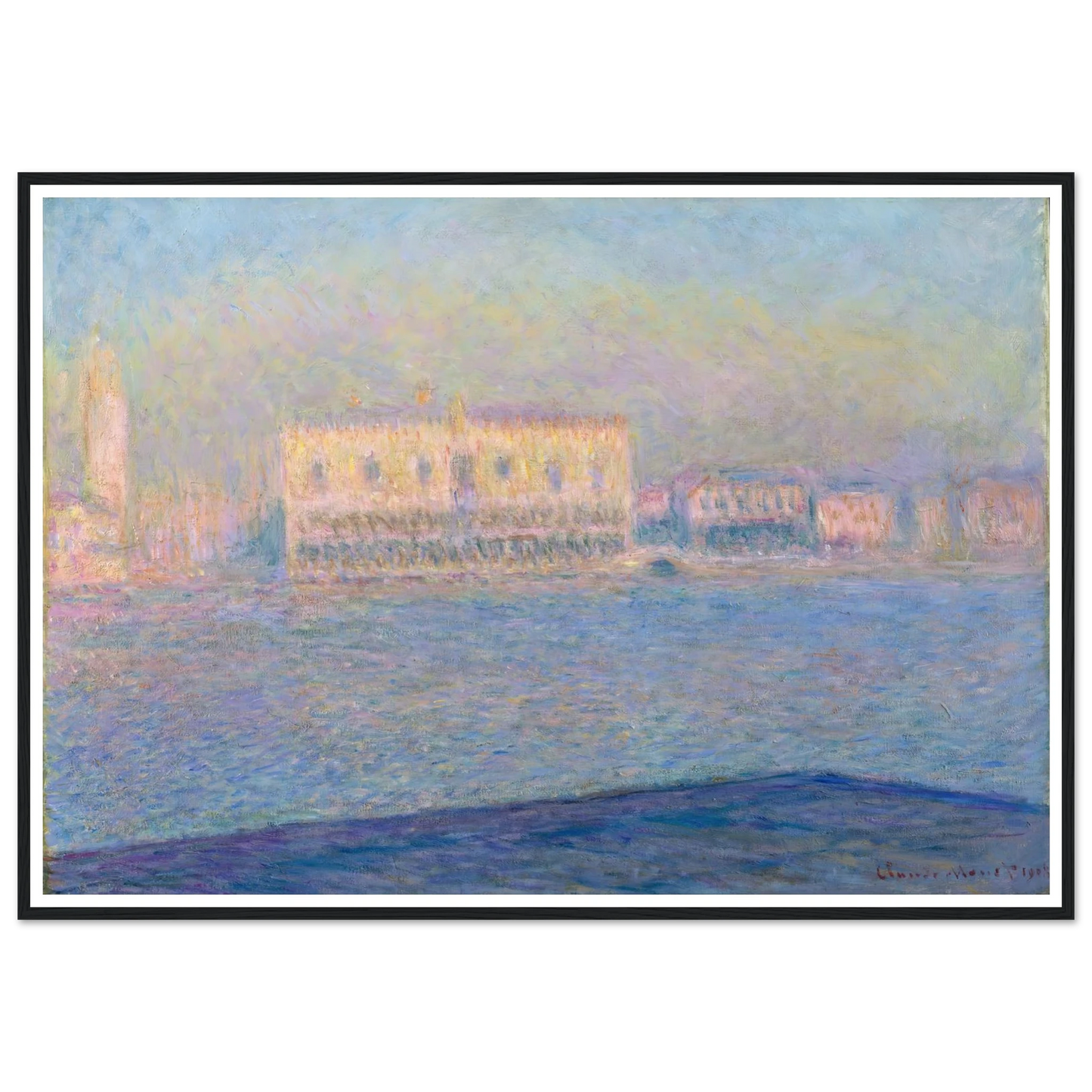 The Doge’s Palace Seen from San Giorgio Maggiore (1908) Art Print | Claude Monet-Quipham Collections