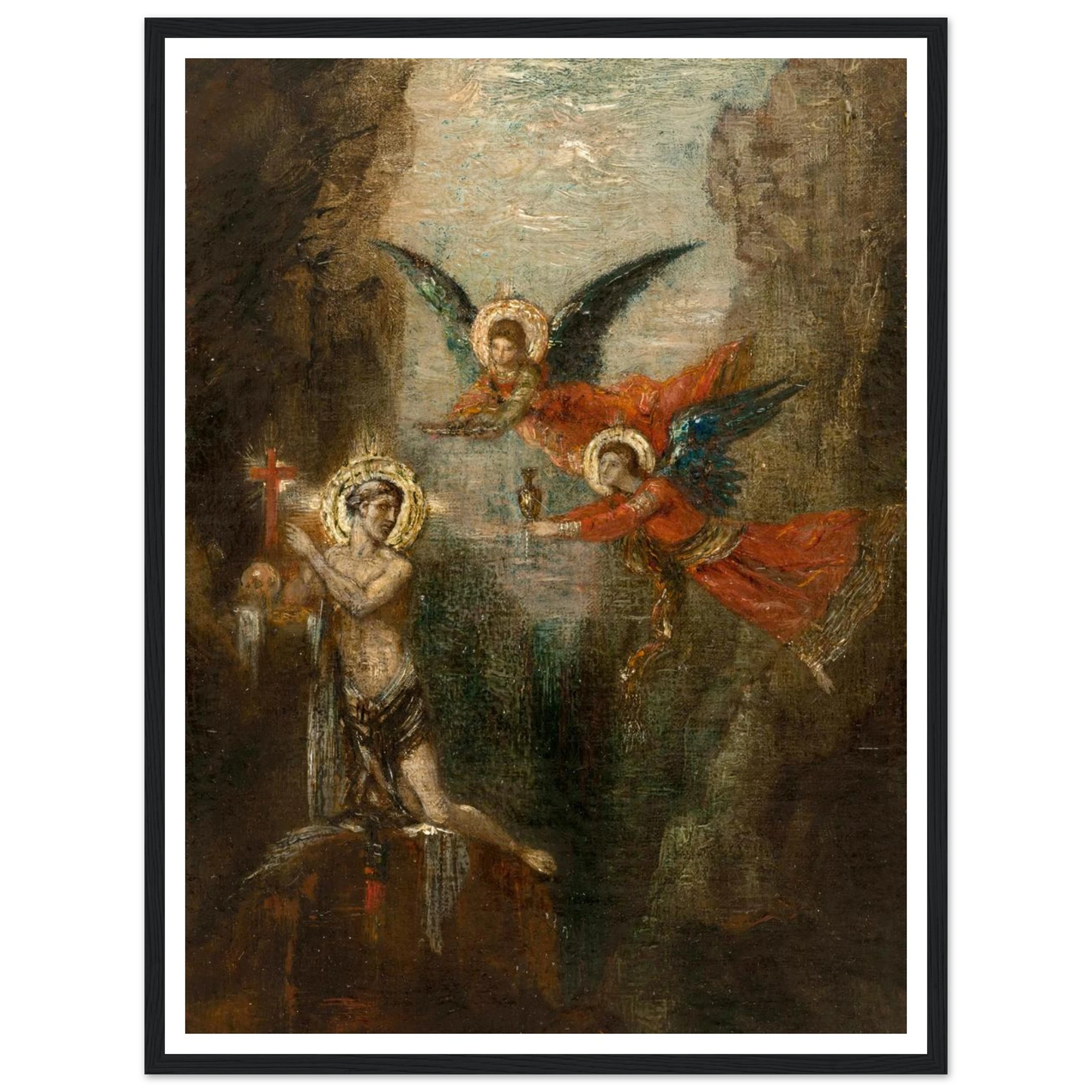 A Saint In The Desert (1879) Art Print | Gustave Moreau-Quipham Collections