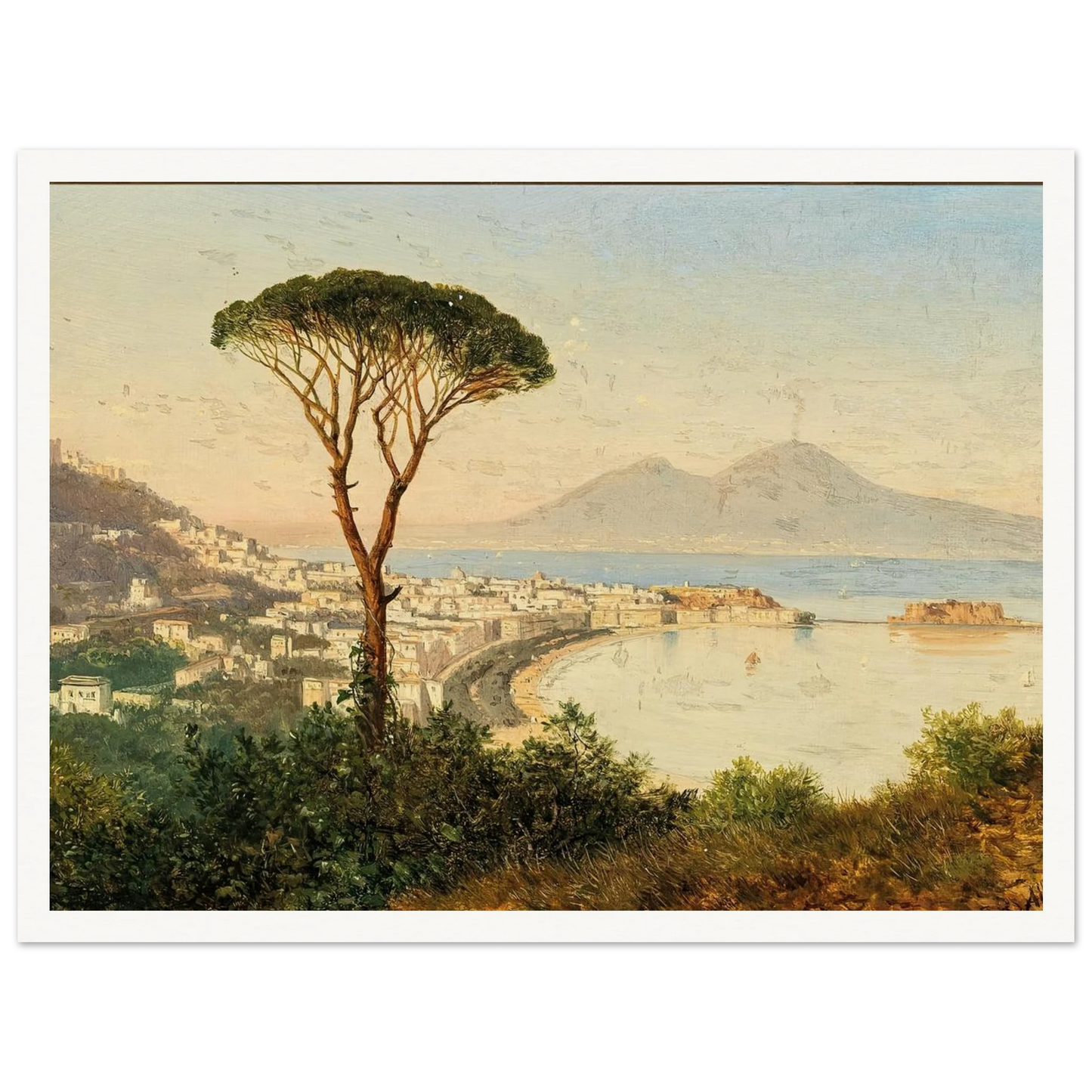 Blick auf die Bucht von Neapel Art Print | Albert Zimmermann-Quipham Collections