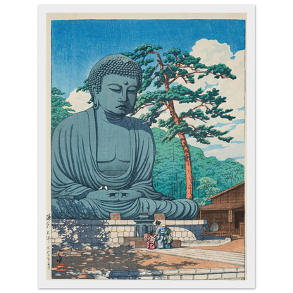 Kamakura daibutsu (The Great Buddha at Kamamura) (1930) Art Print | Kawase Hasui-Quipham Collections