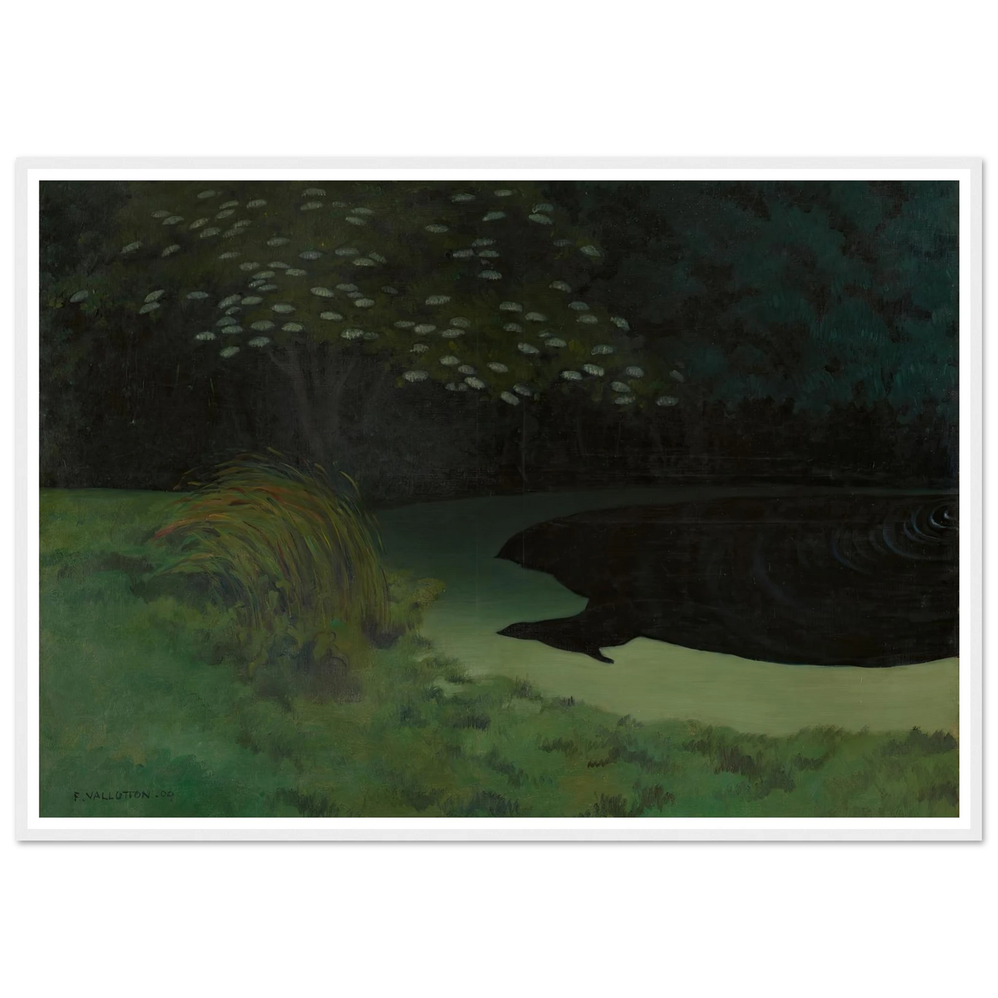 The Pond (Honfleur) (1909) Art Print | Felix Vallotton-Quipham Collections