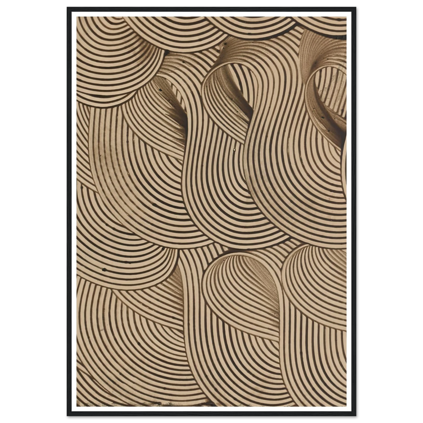 Kleisterpapier mit Verdrängungsdekor (Streifenbänder) (1890) Art Print | Anker Kyster-Quipham Collections