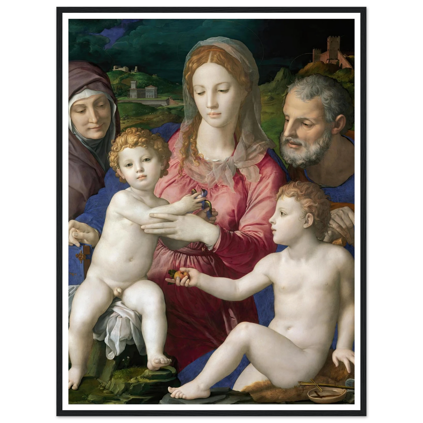 Holy Family with St. Anne and the Infant St. John (1545 - 1546) Art Print | Agnolo Bronzino-Quipham Collections