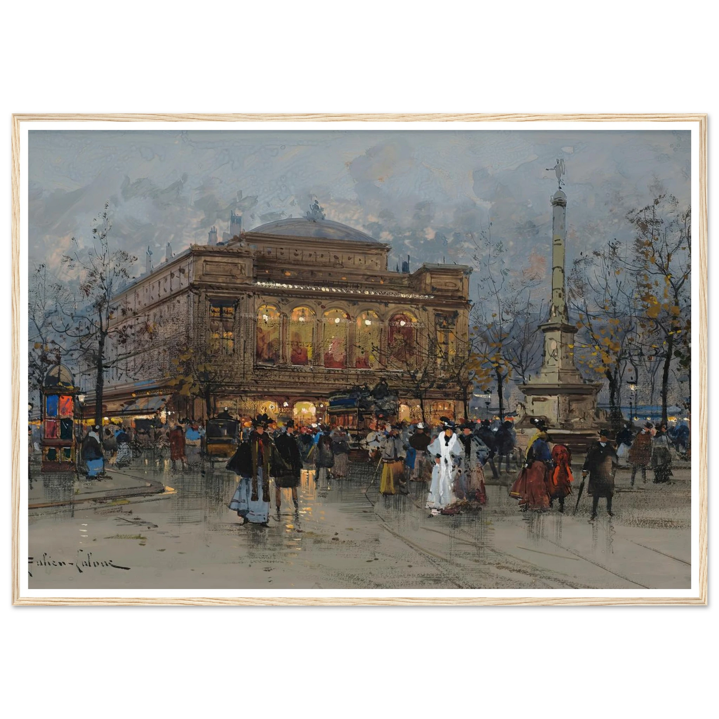Le Théâtre du Châtelet, Paris Art Print | Eugene Galien Laloue-Quipham Collections
