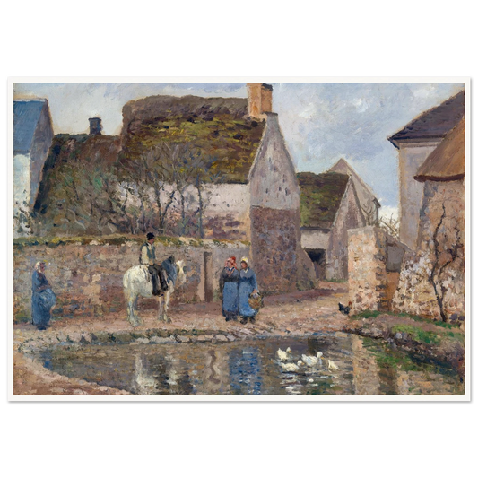A Pond in Ennery (1874) Art Print | Camille Pissarro-Quipham Collections