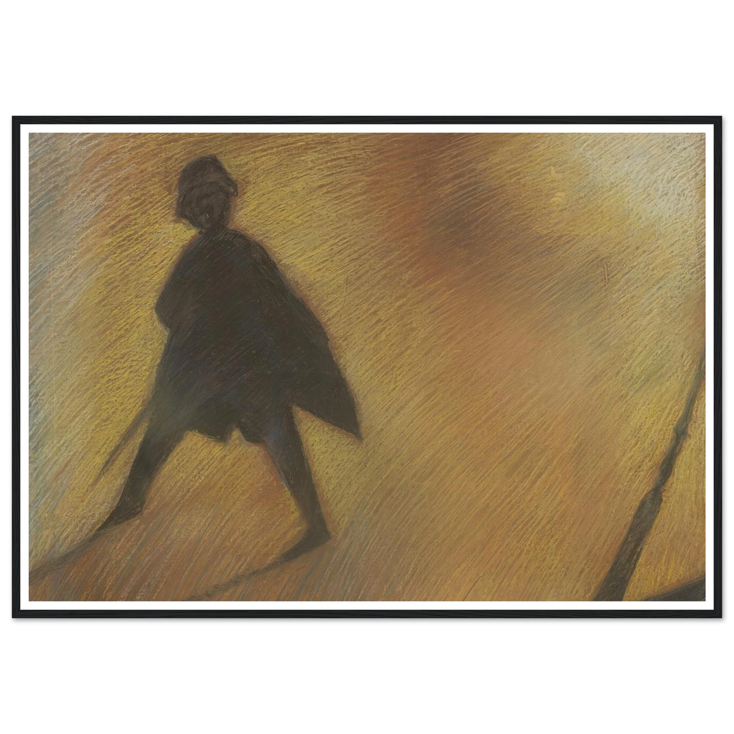 Het einde van een mooie dag – Figuur in tegenlicht (1912) Art Print | Leon Spilliaert-Quipham Collections