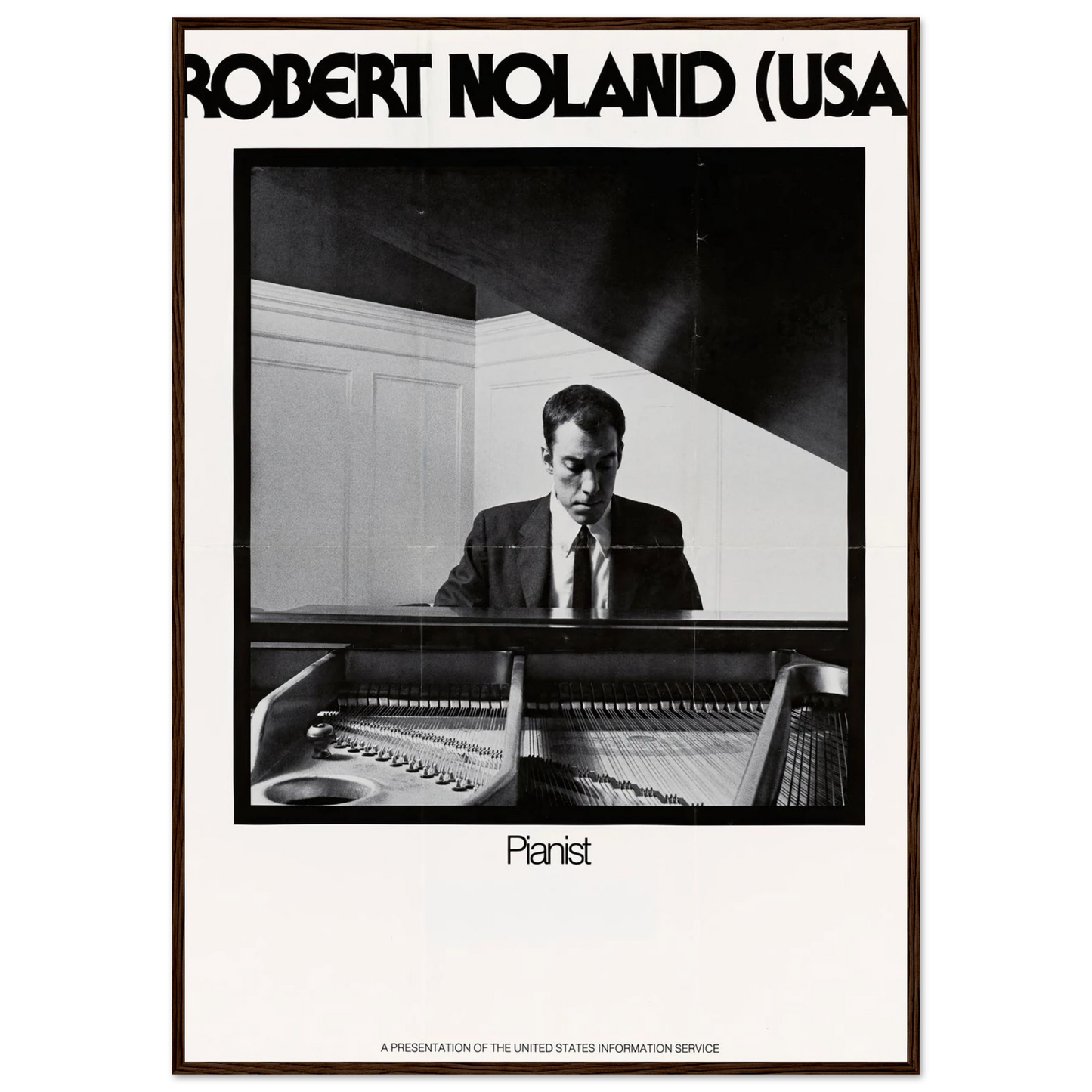 Robert Noland (USA) Pianist Art Print | US Information Agency-Quipham Collections