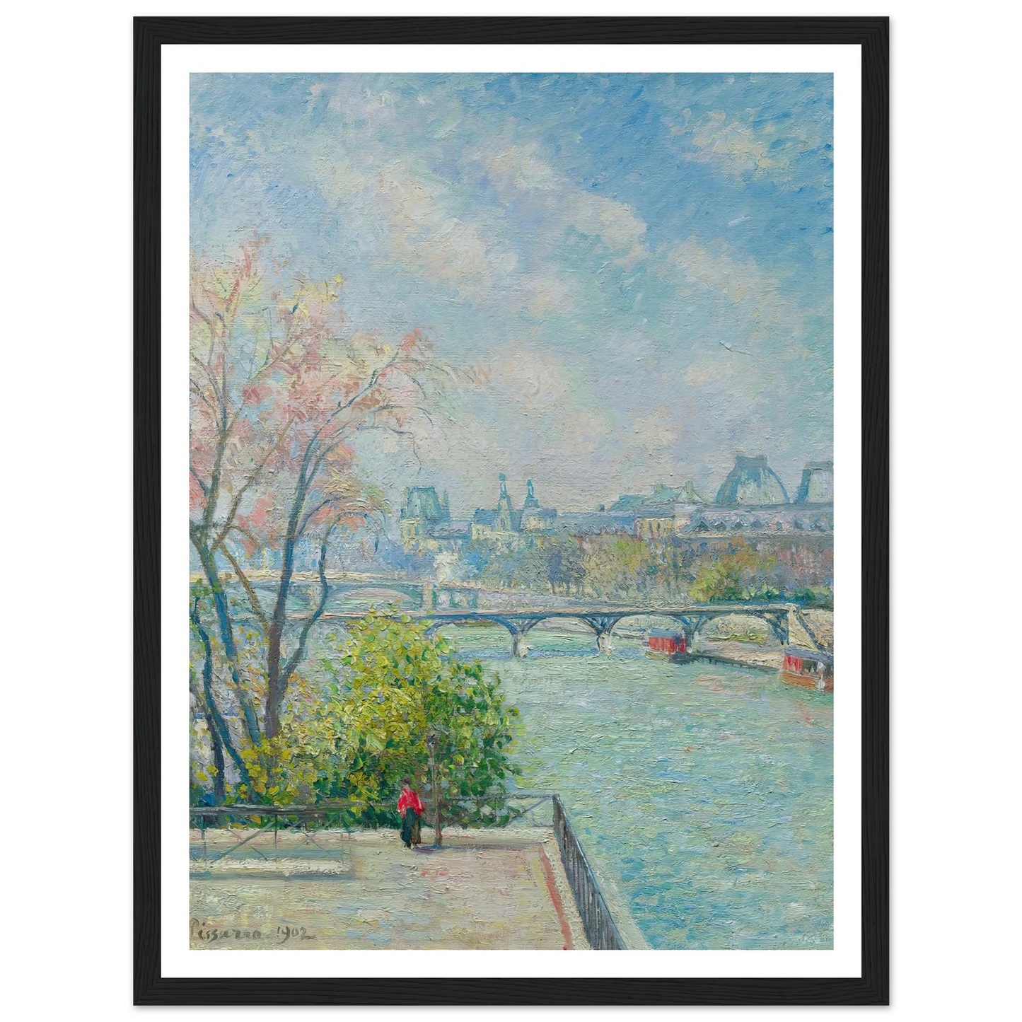 Le Louvre, Matin, Printemps (1902) Art Print | Camille Pissarro-Quipham Collections