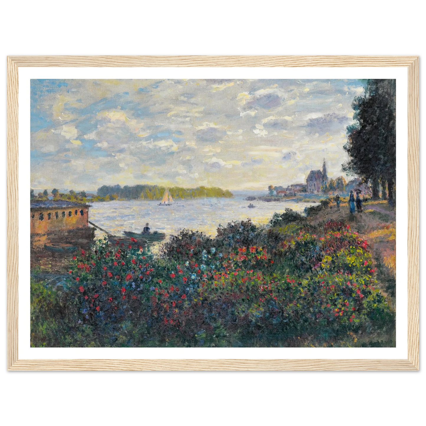 La Seine À Argenteuil (1877) Art Print | Claude Monet-Quipham Collections