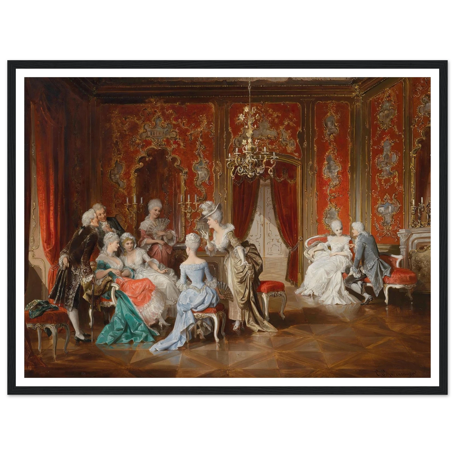 Salon Art Print | Carl Schweninger Jr-Quipham Collections