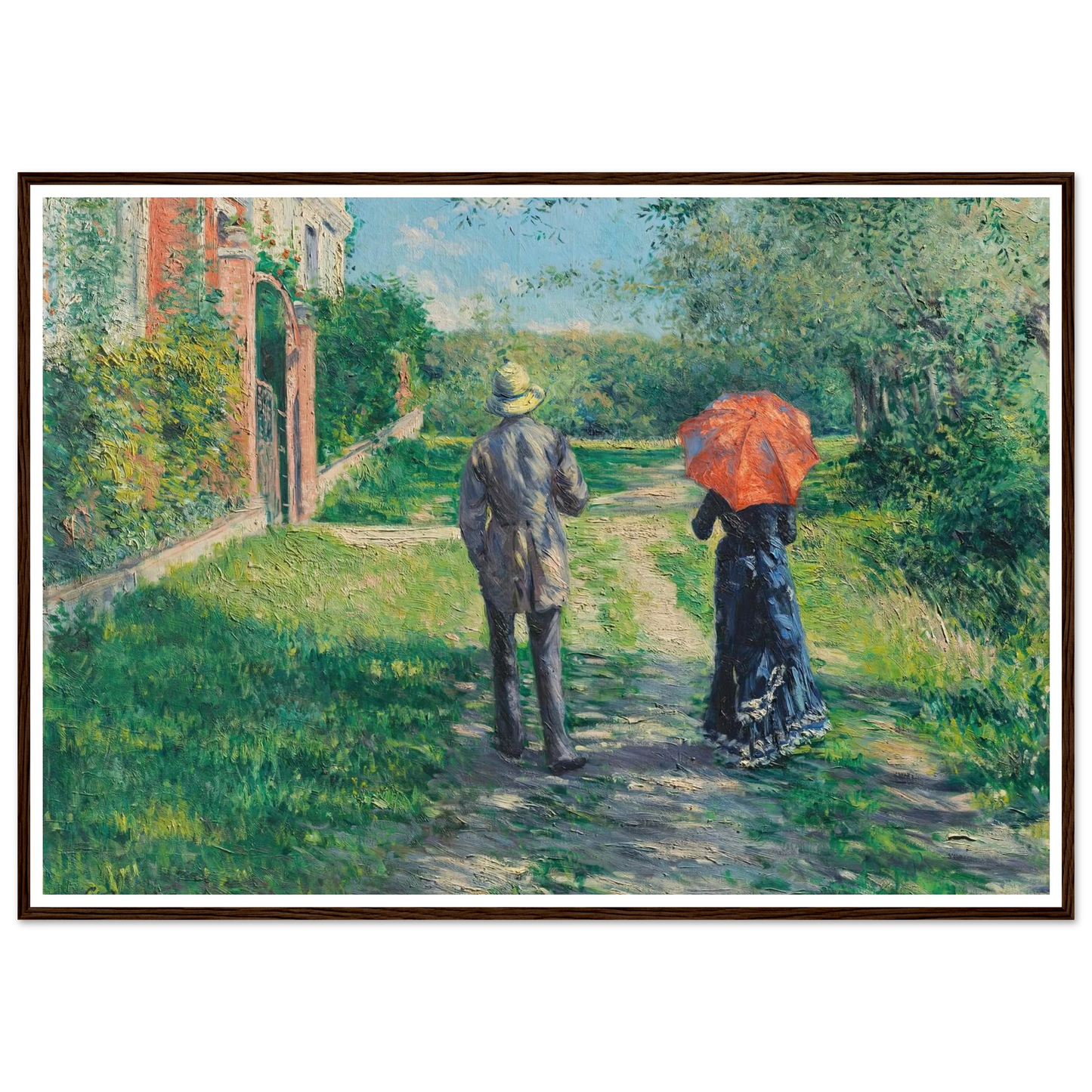 Chemin Montant (1881) Art Print | Gustave Caillebotte-Quipham Collections