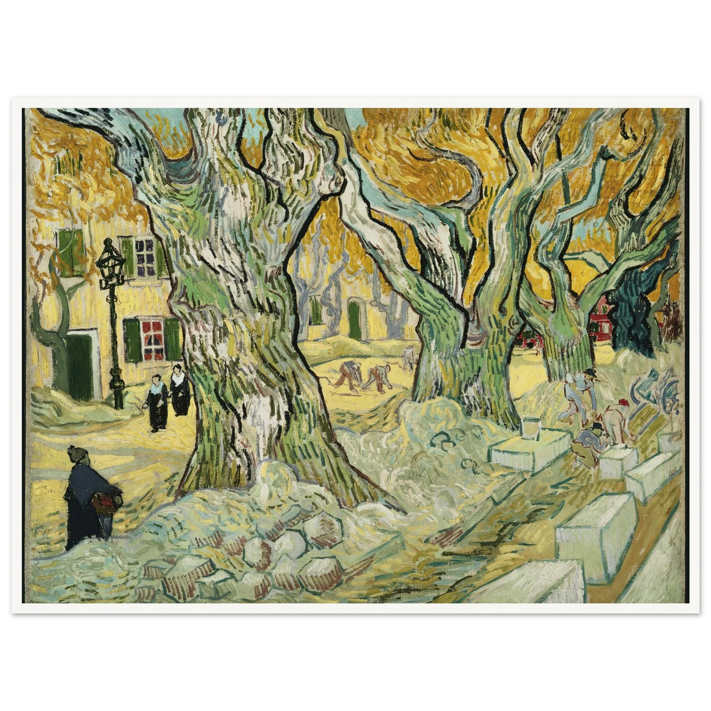 The Road Menders Art Print | Vincent van Gogh-Quipham Collections