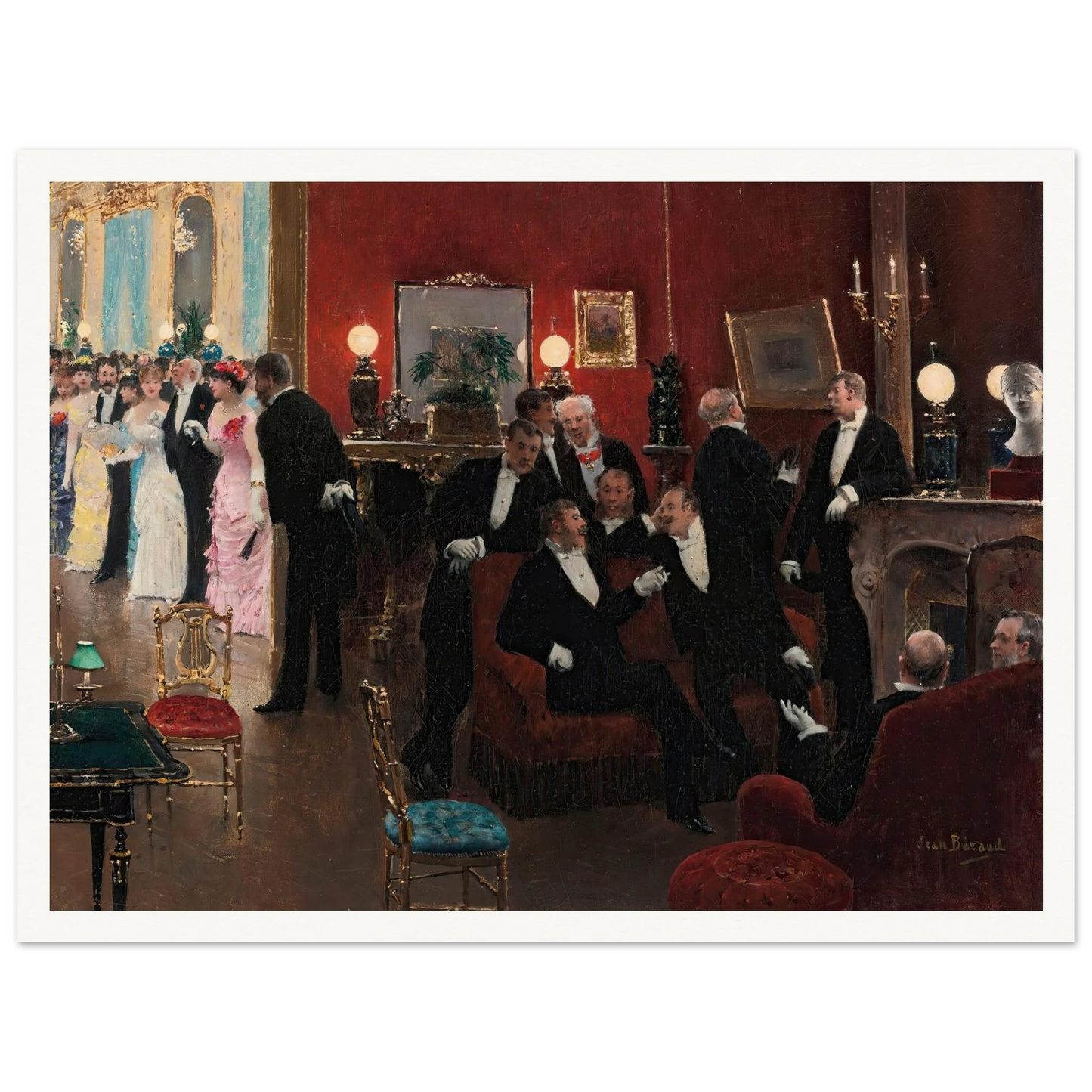 La réception Art Print | Jean Beraud-Quipham Collections