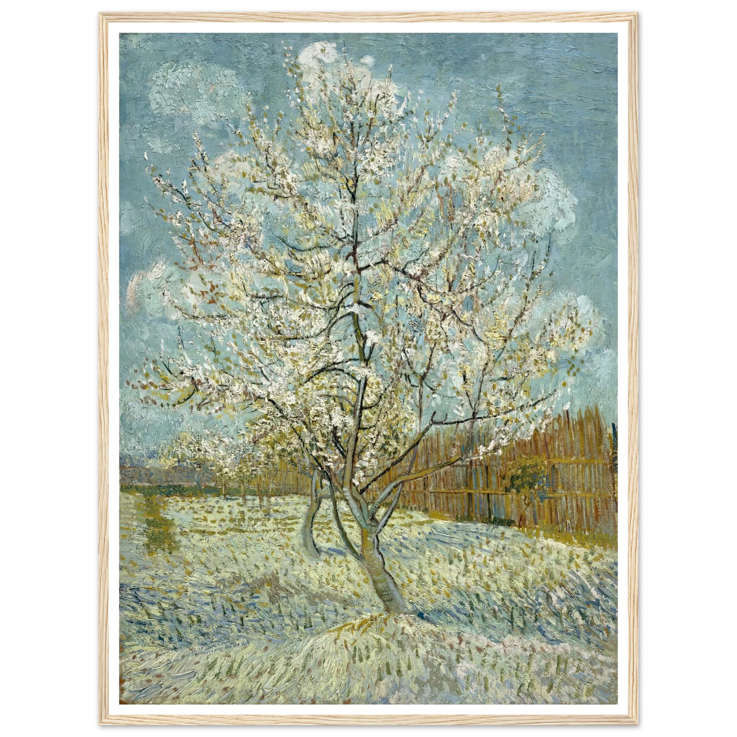 The pink peach tree (1888) Art Print | Vincent van Gogh-Quipham Collections