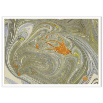 Marmorpapier (mit Vogelmotiv) (1903 - 1907) Art Print | Josef Hoffmann-Quipham Collections