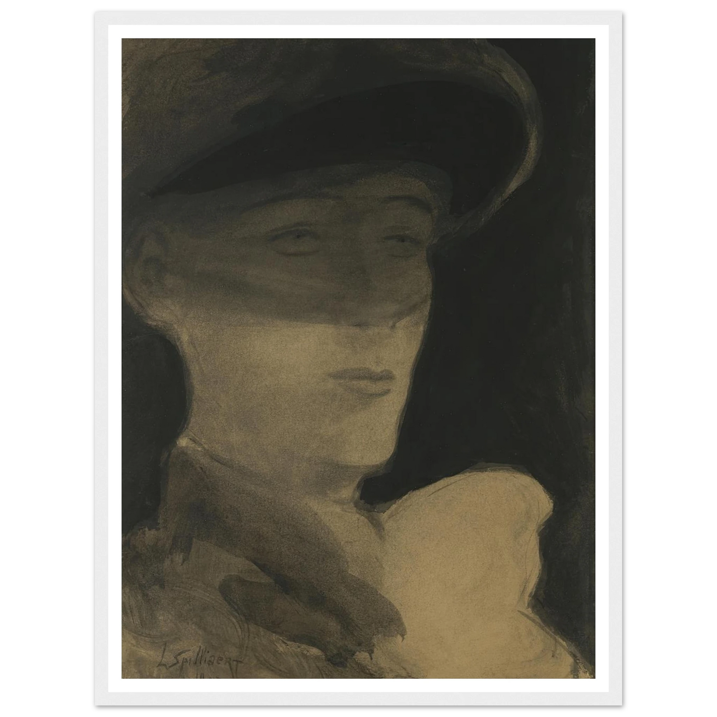 De dame met sluier (1903) Art Print | Leon Spilliaert-Quipham Collections