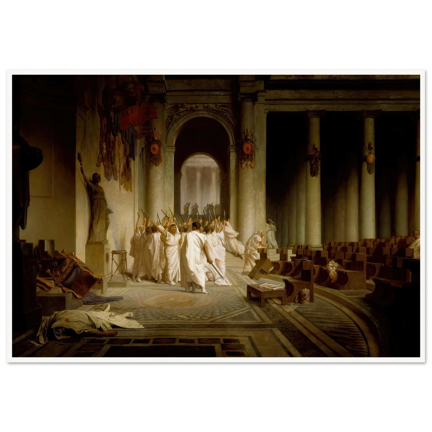 The Death of Caesar (1859-1867) Art Print | Jean Leon Gerome-Quipham Collections