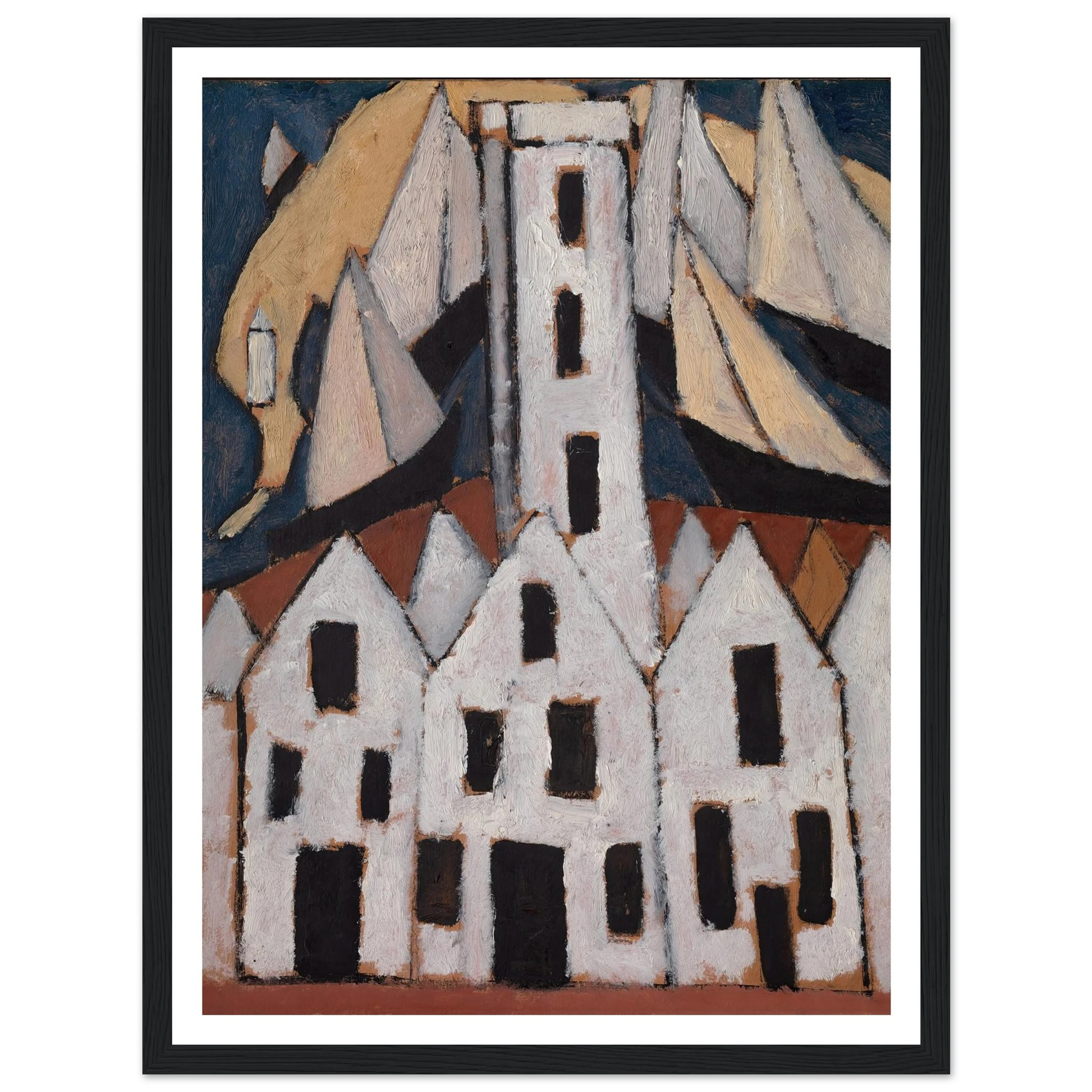 Movement No. 5, Provincetown Houses (1916) Art Print | Marsden Hartley-Quipham Collections