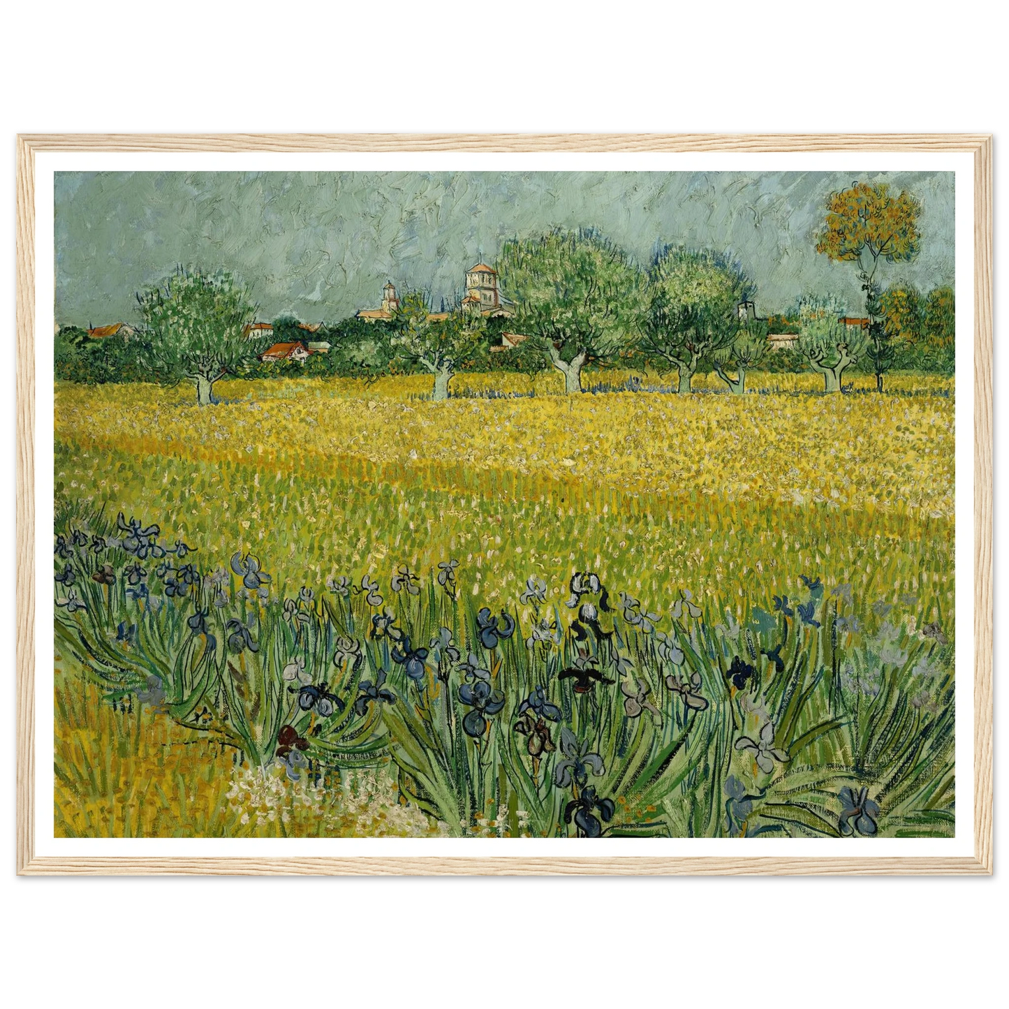 Field with flowers near Arles (1888) Art Print | Vincent van Gogh-Quipham Collections