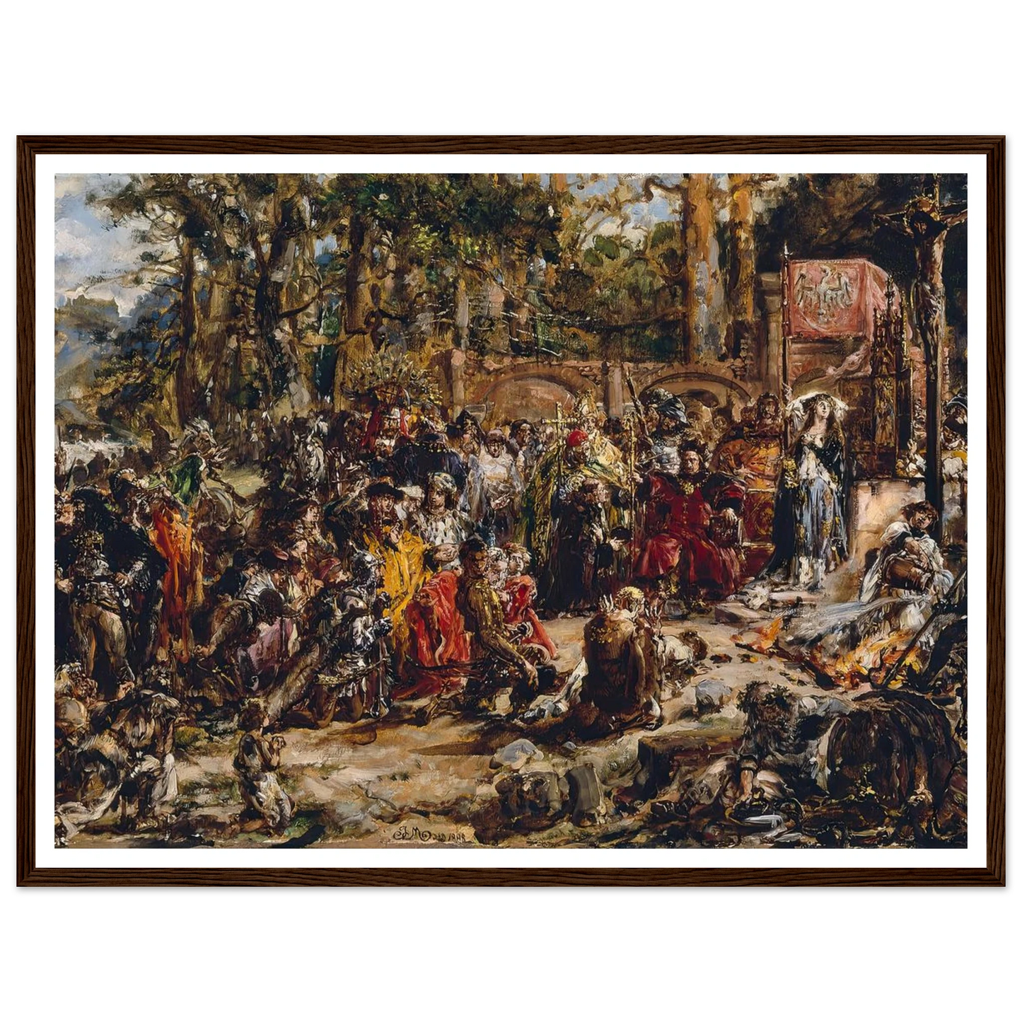Baptism of Lithuania, from the series “History of Civilization in Poland” (1888) Art Print | Jan Matejko-Quipham Collections