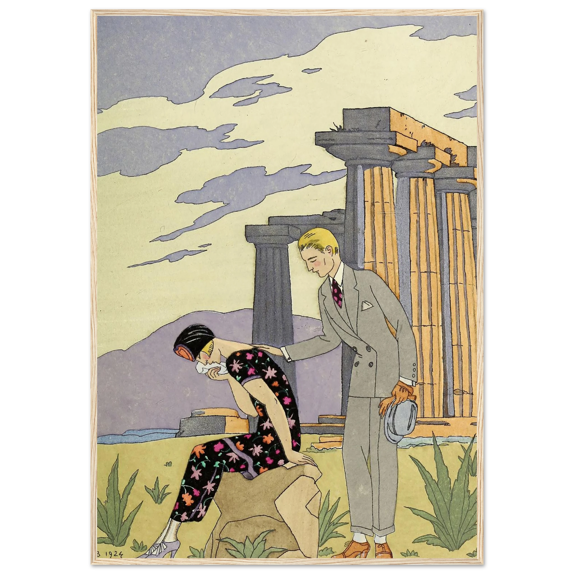 Falbalas et fanfreluches, Paestum (1925) Art Print | George Barbier-Quipham Collections