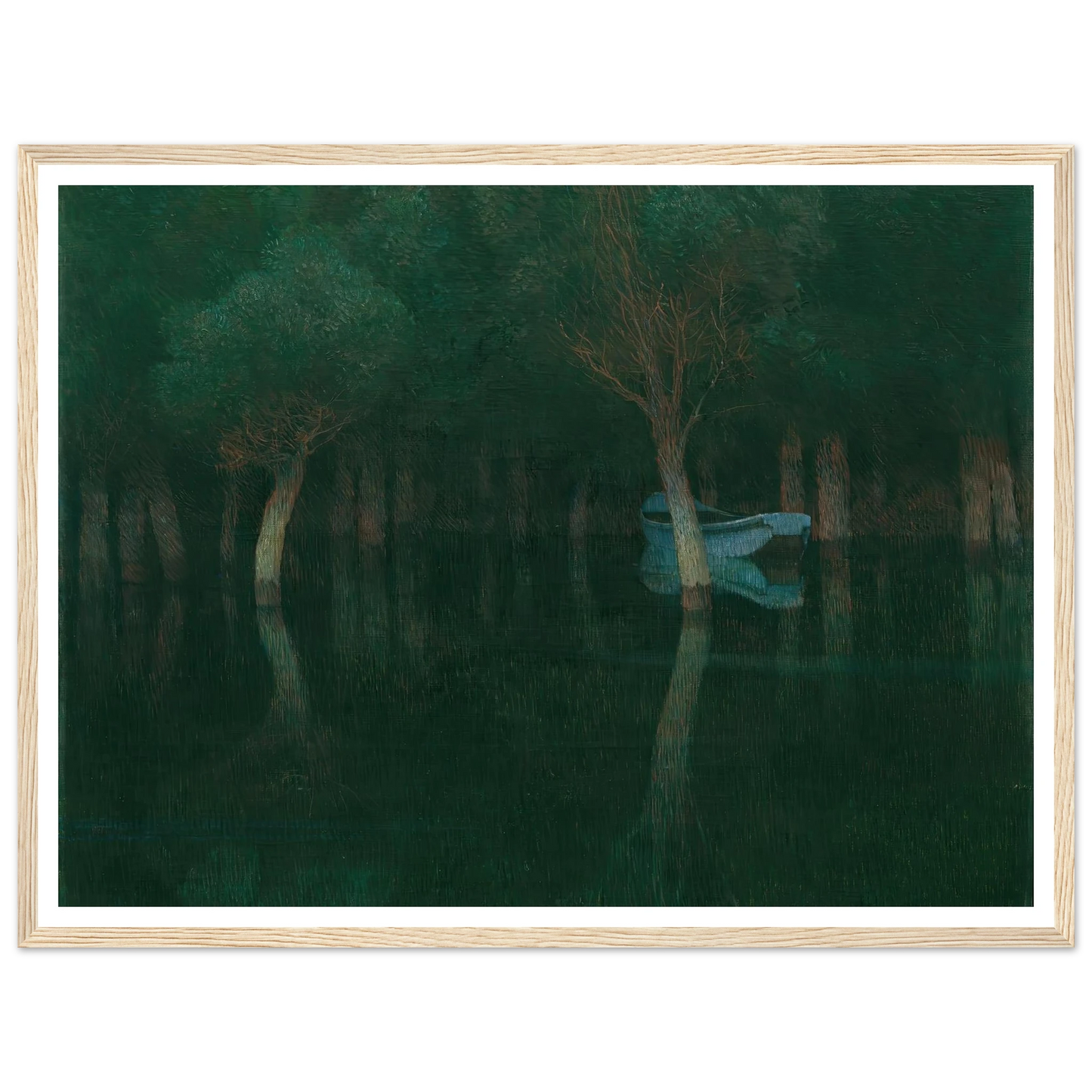 Dämmerung (1900) Art Print | Carl Moll - Framed Poster - 30x40 cm / 12x16″ - Black frame