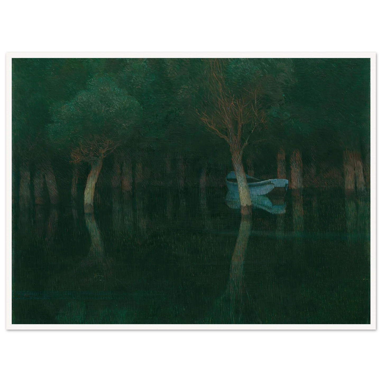 Dämmerung (1900) Art Print | Carl Moll - Framed Poster - 30x40 cm / 12x16″ - Black frame