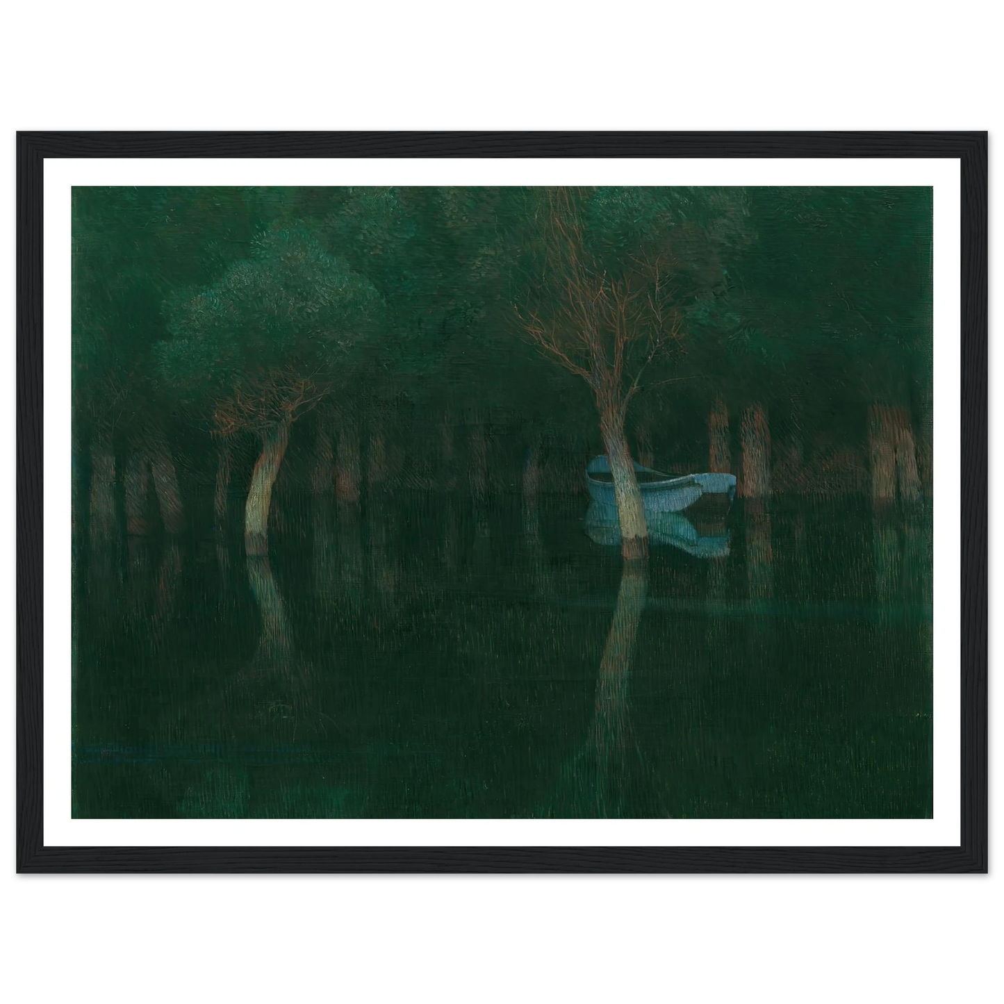 Dämmerung (1900) Art Print | Carl Moll - Framed Poster - 30x40 cm / 12x16″ - Black frame
